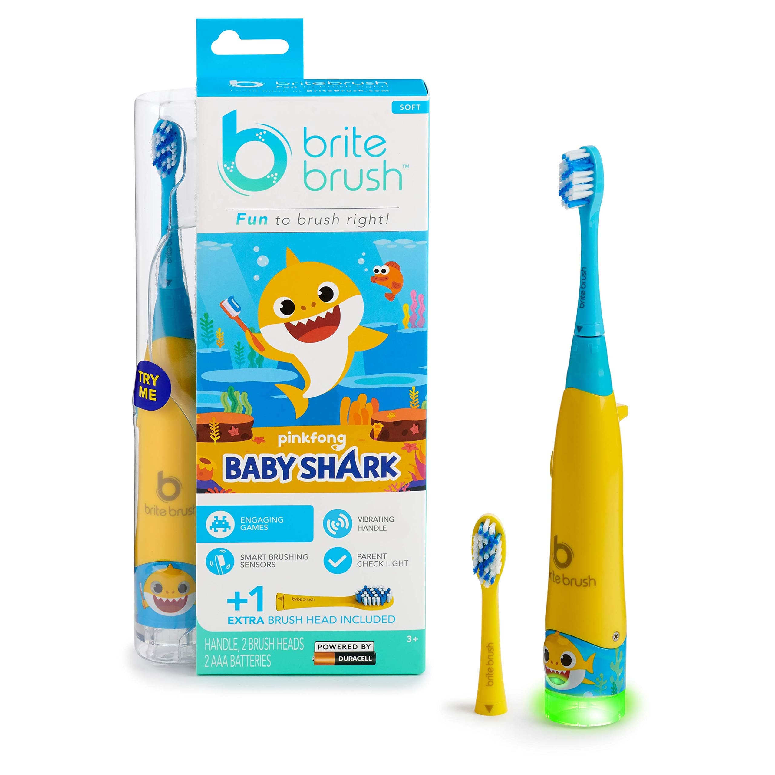 BriteBrush™ - Baby Shark Interactive Smart Kids Toothbrush
