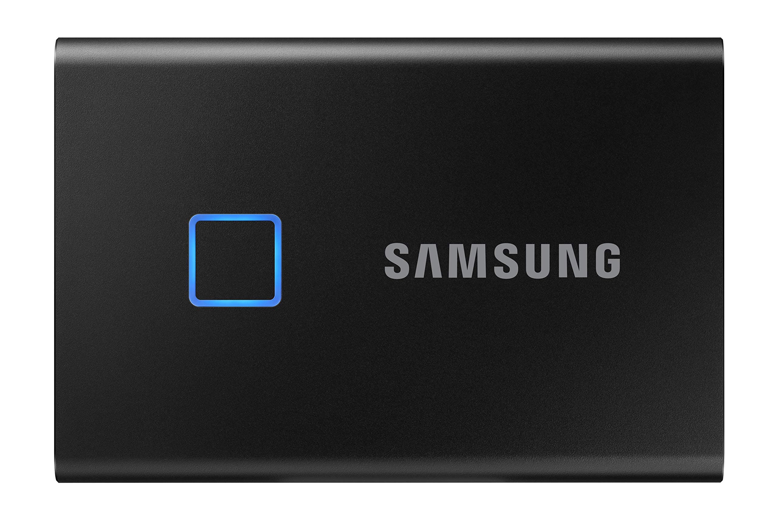 Samsung MU-PC1T0K/WW Portable SSD T7 TOUCH USB 3.2 With Fingerprint And Password Security - 1TB, Black
