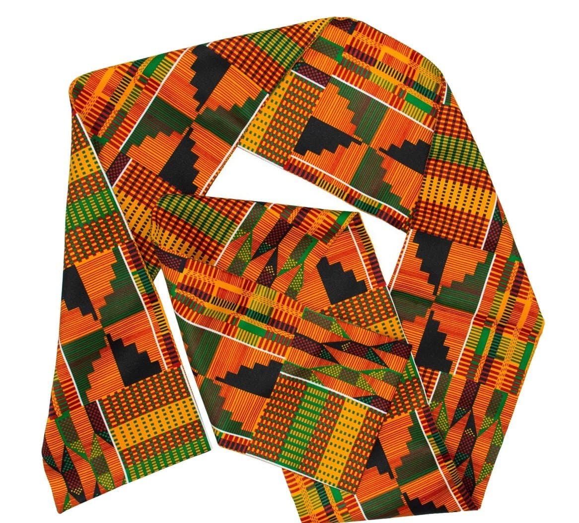 Beautiful Polyester Kente African Print Scarf