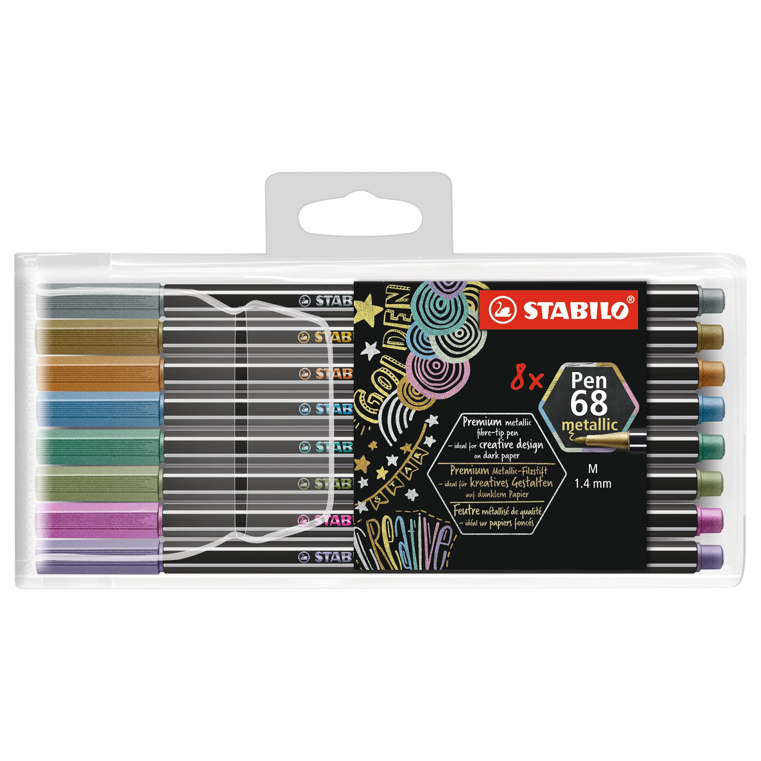 STABILO Pen 68 Metallic Set, 8-Colors