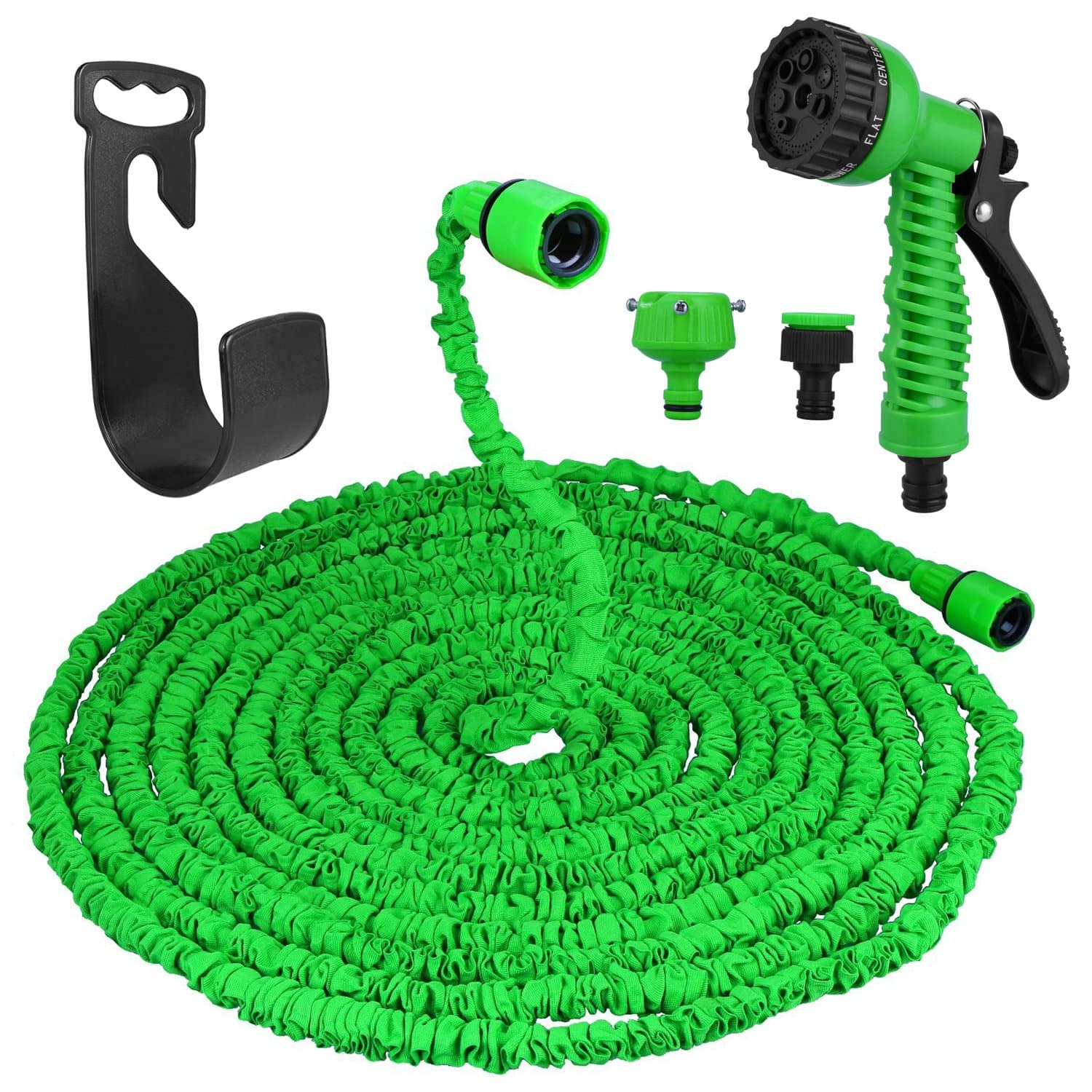 Vegena Expandable Garden Water Hose Pipe, 30M 100FT Magic Water Hose Pipe Double Latex Core with with 8 Function Spray Gun for Washing Car/Watering Flower/Cleaning Floor