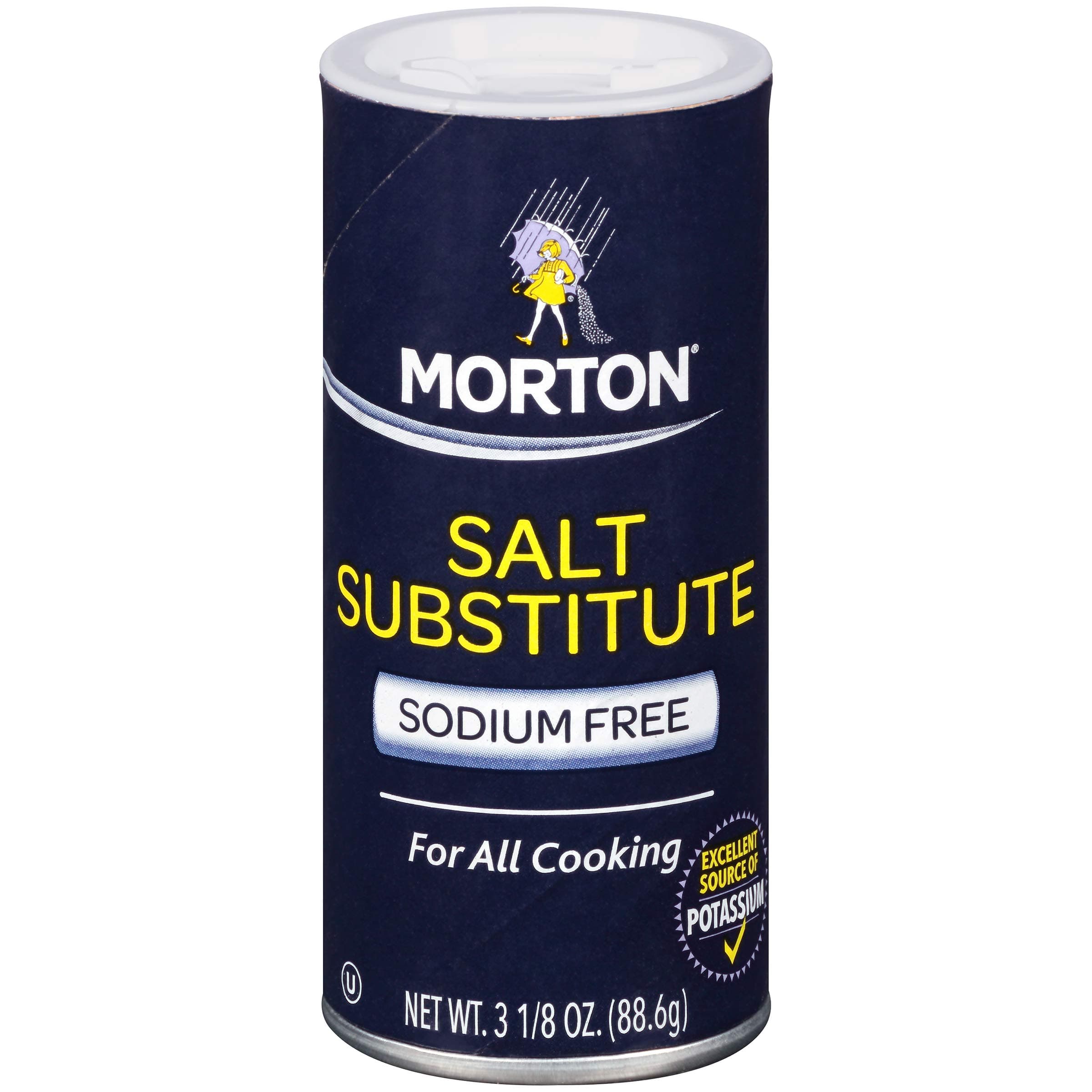 Morton Salt Substitute, Sodium Free, 3.12 Ounce