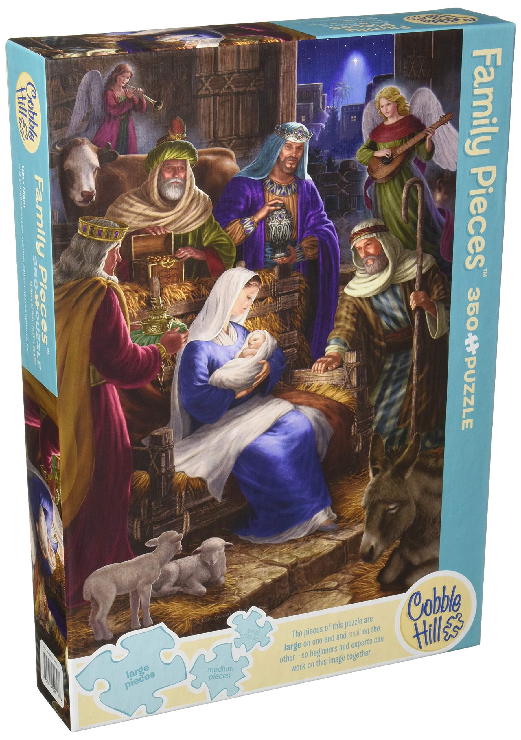 Cobblehill 54618 Multi 350 Holy Night Puzzle, Colour