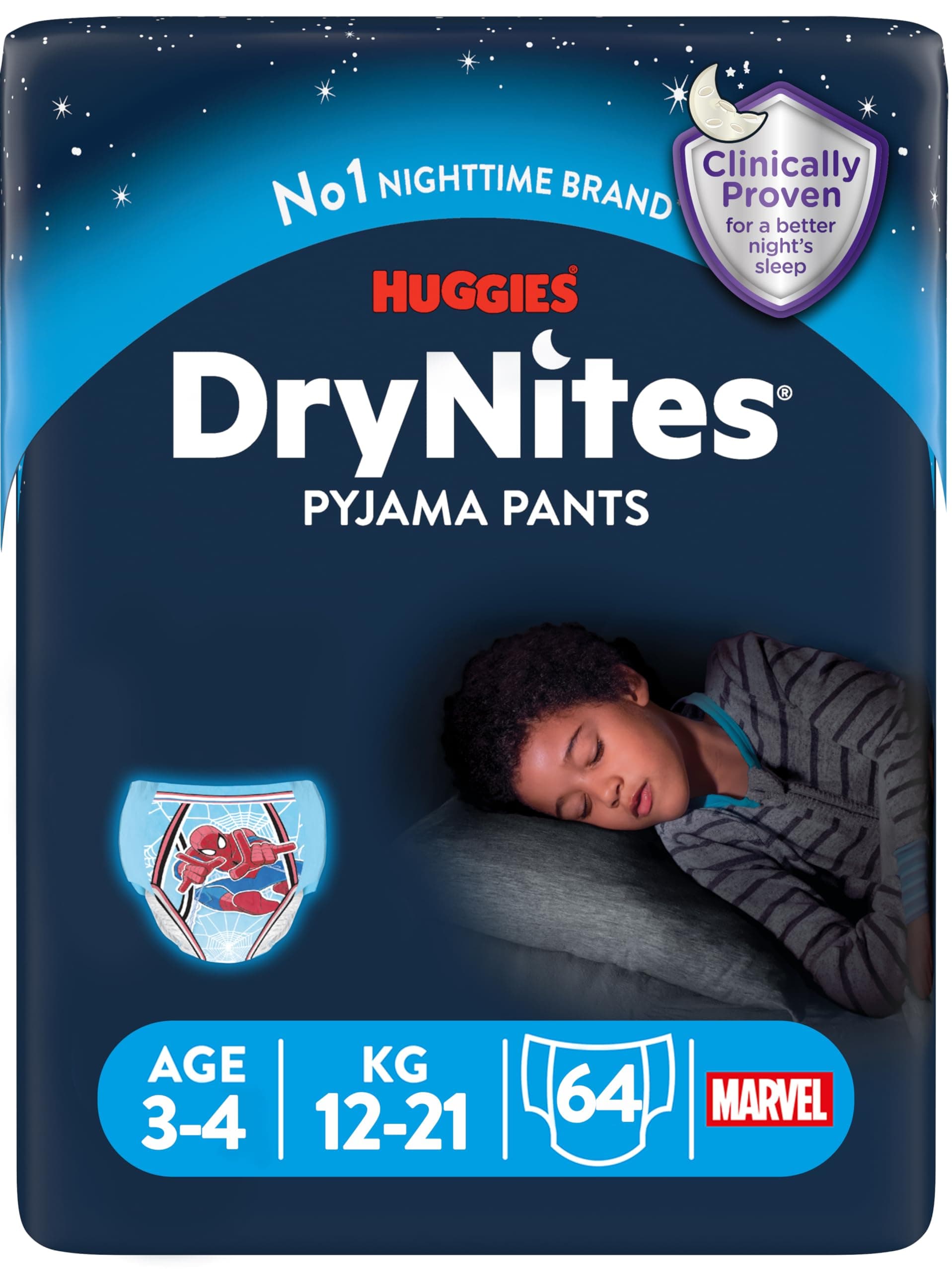 DryNites 3-4 yrs Boy Jumbo Pack (16x4) - 64 Pants