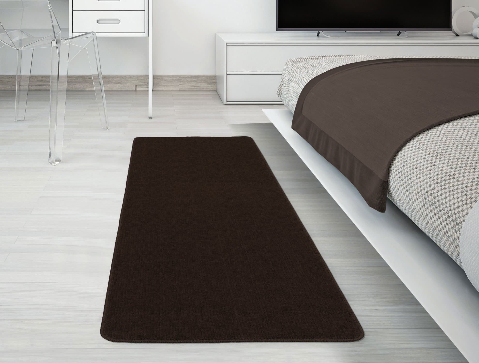 Silk Road Concepts Runner Bath Rug, 2'2" x 6', Brown