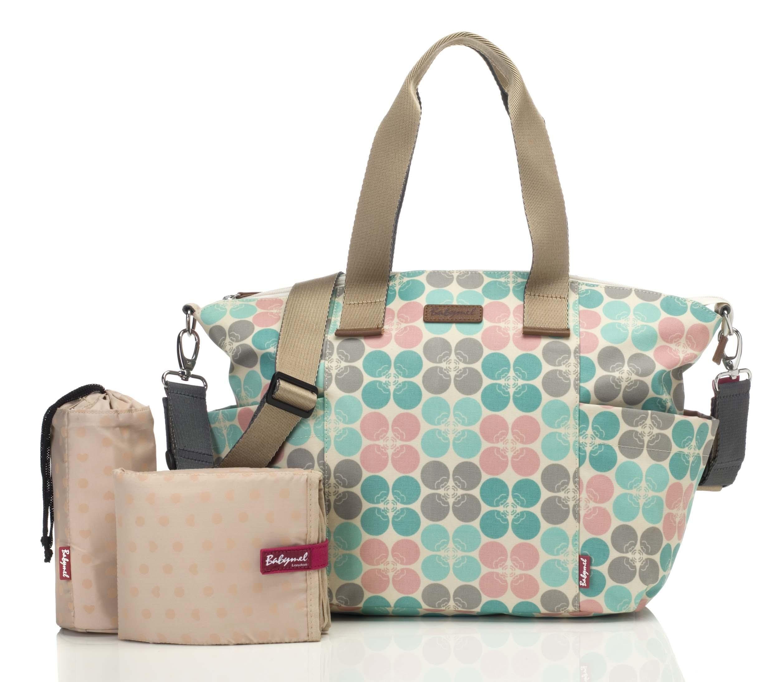 Babymel Evie Floral Dot Changing Bag - Pastel