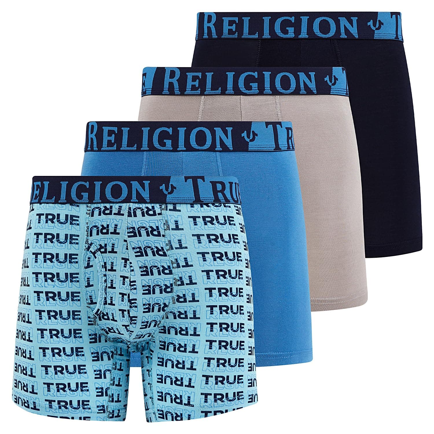 Mens Underwear 4 Pack Stretch Modal Boxer Briefs for Men