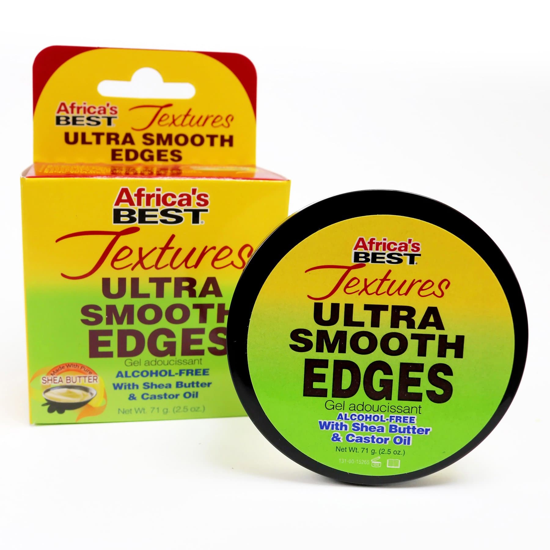 Africa's Best Textures Ultra Smooth Edges, Smooth Pomade enriched with Argan Oil, Shea Butter and Castor Oil, Great for Course Hair, 2.5 Ounce Jar