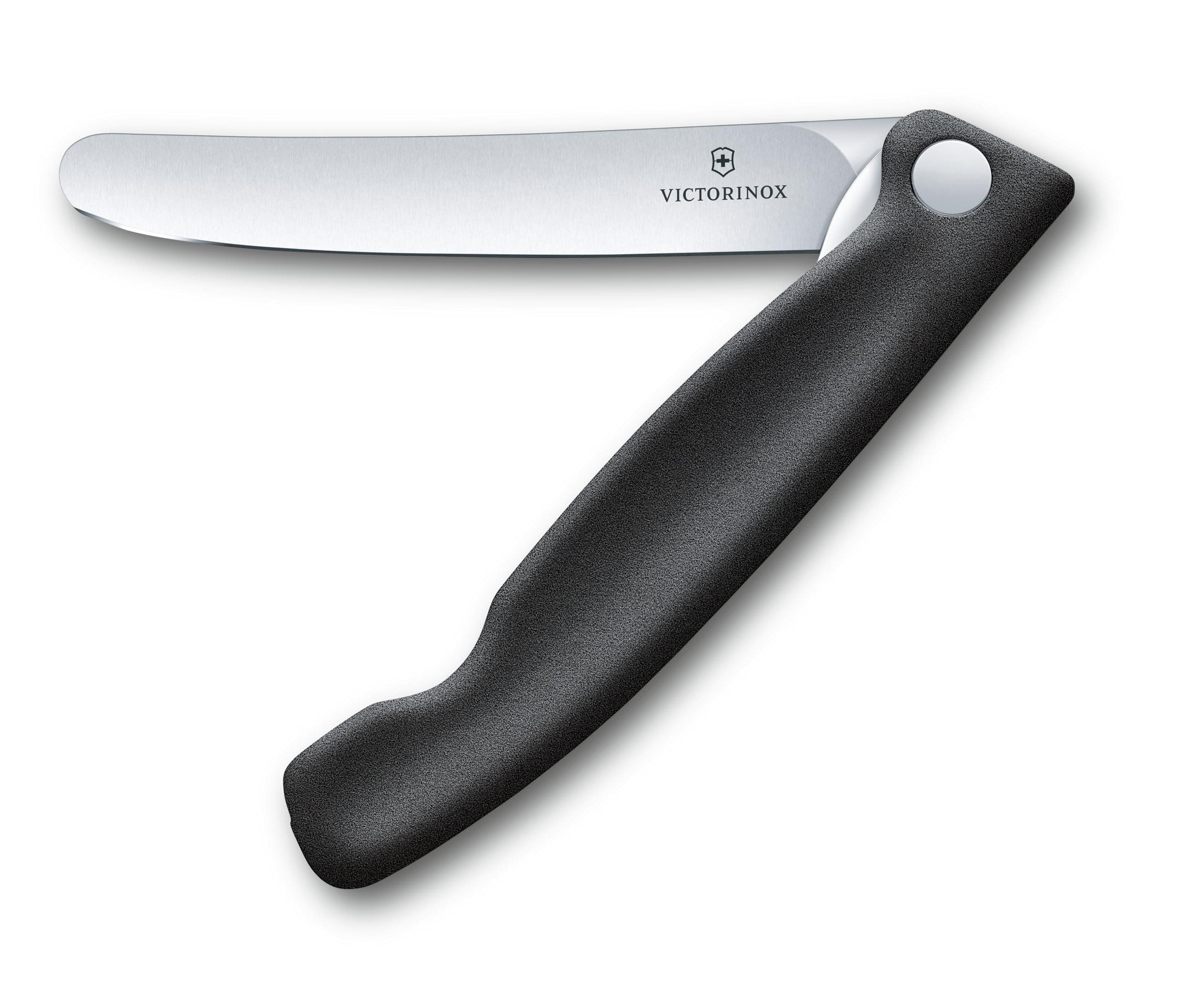 Swiss Classic Foldable Paring Knife, Straight Edge Black 4.3 in