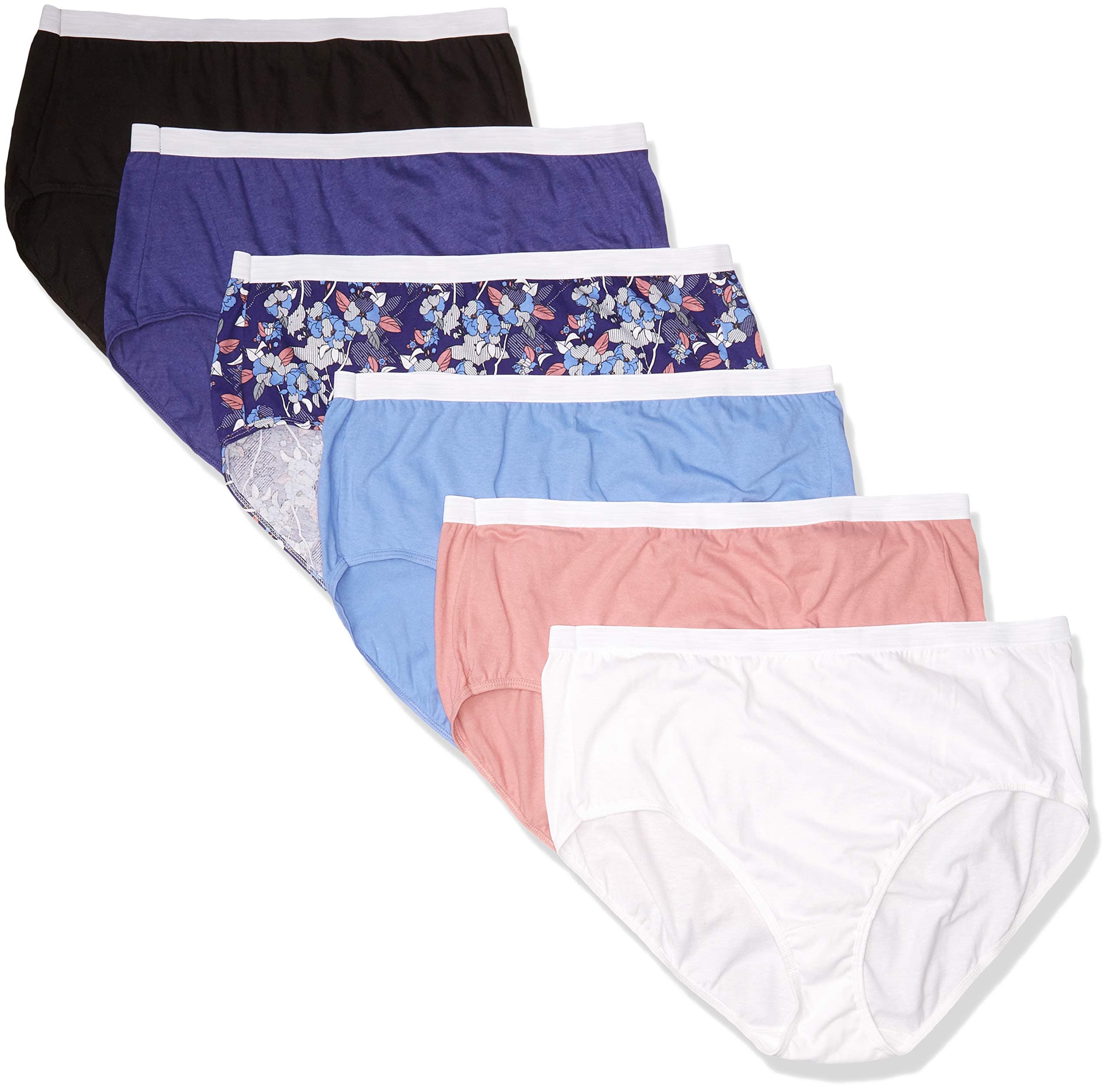 HanesWomen's Cool Comfort Cotton Brief 6-Pack