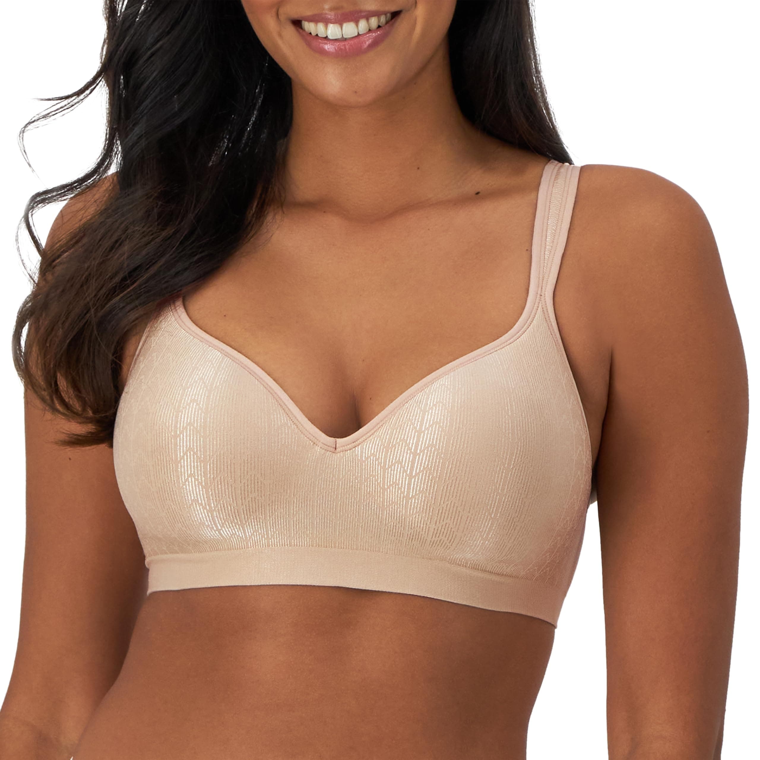 Women's Wireless Bra DF3463, Comfort Revolution Full-Coverage Bras for Women, Moisture-Wicking, Wirefree