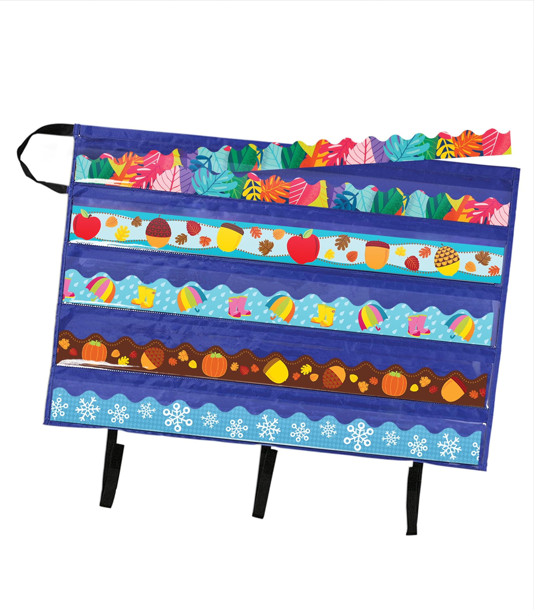 Bulletin Board Border Storage Pocket Chart