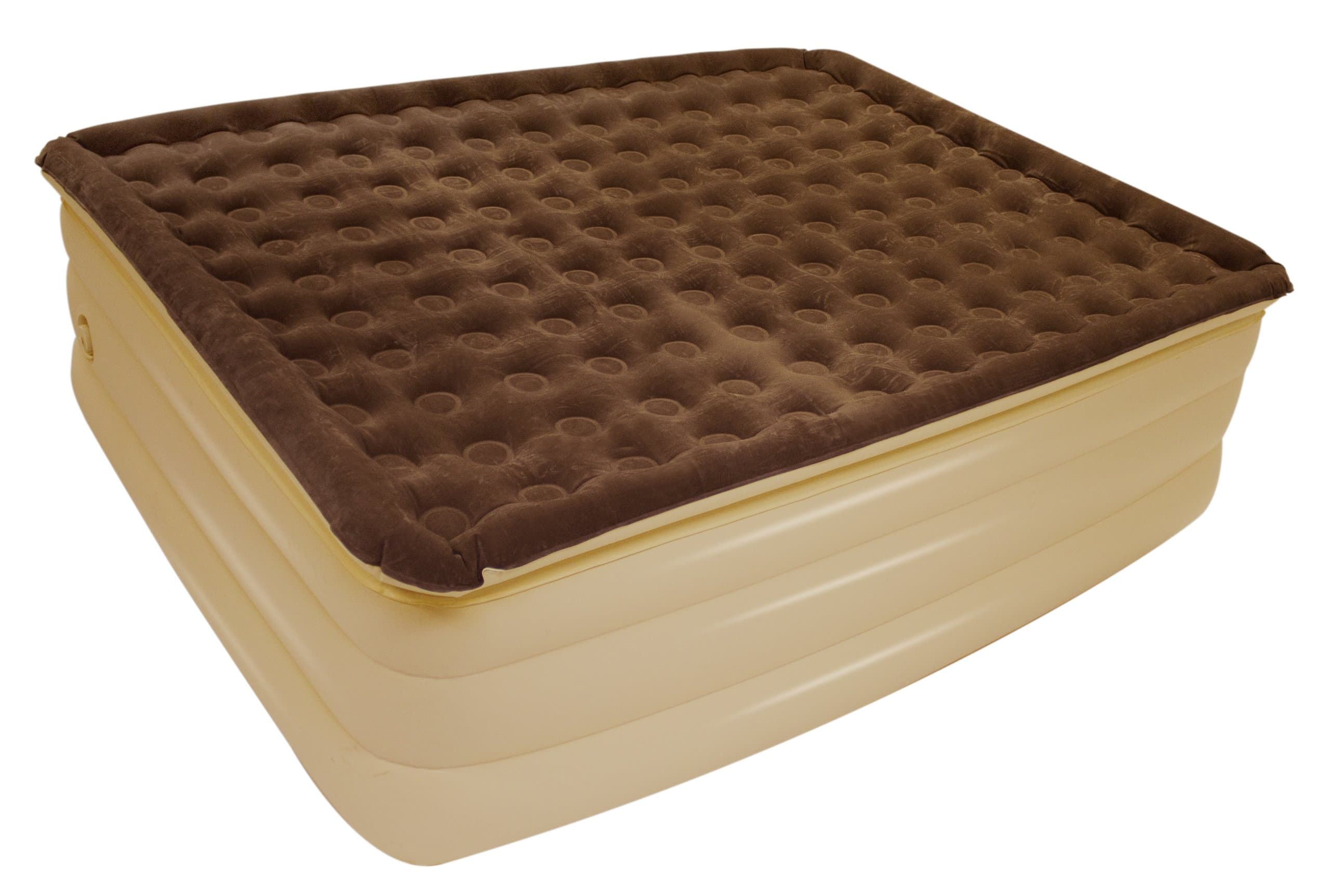 CSA RAB-102 AirCloud Regency Collection Espresso Caffe/French Vanilla 25" High Queen Size Air Bed