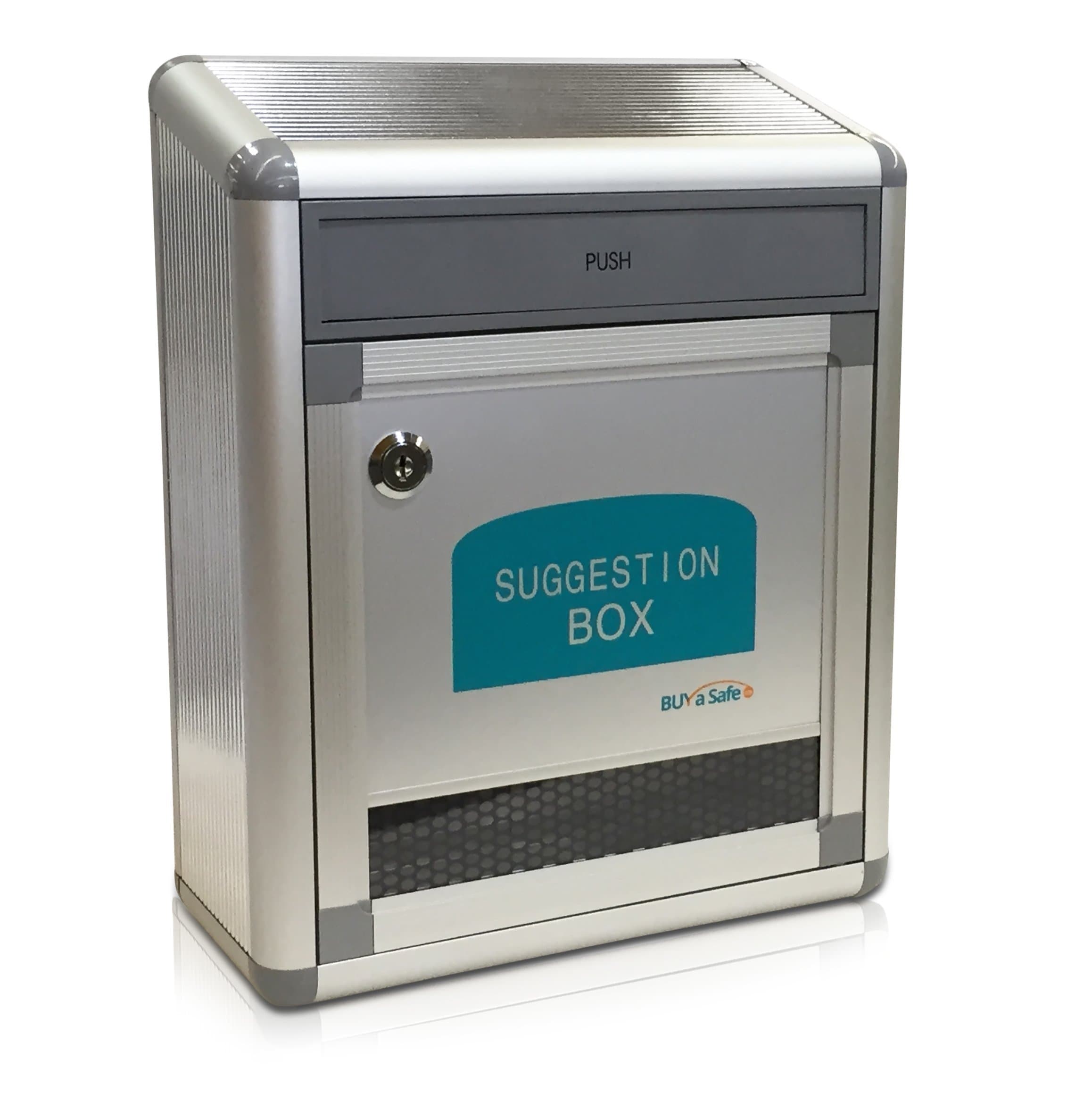 B-036 Aluminum Suggestion Box with Flap Drop Door