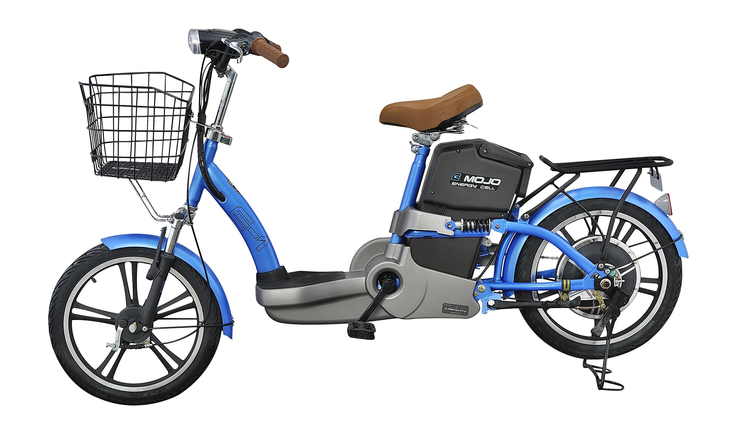 Emojo E1 Electric Bicycle with Deluxe Trim & Basket Package