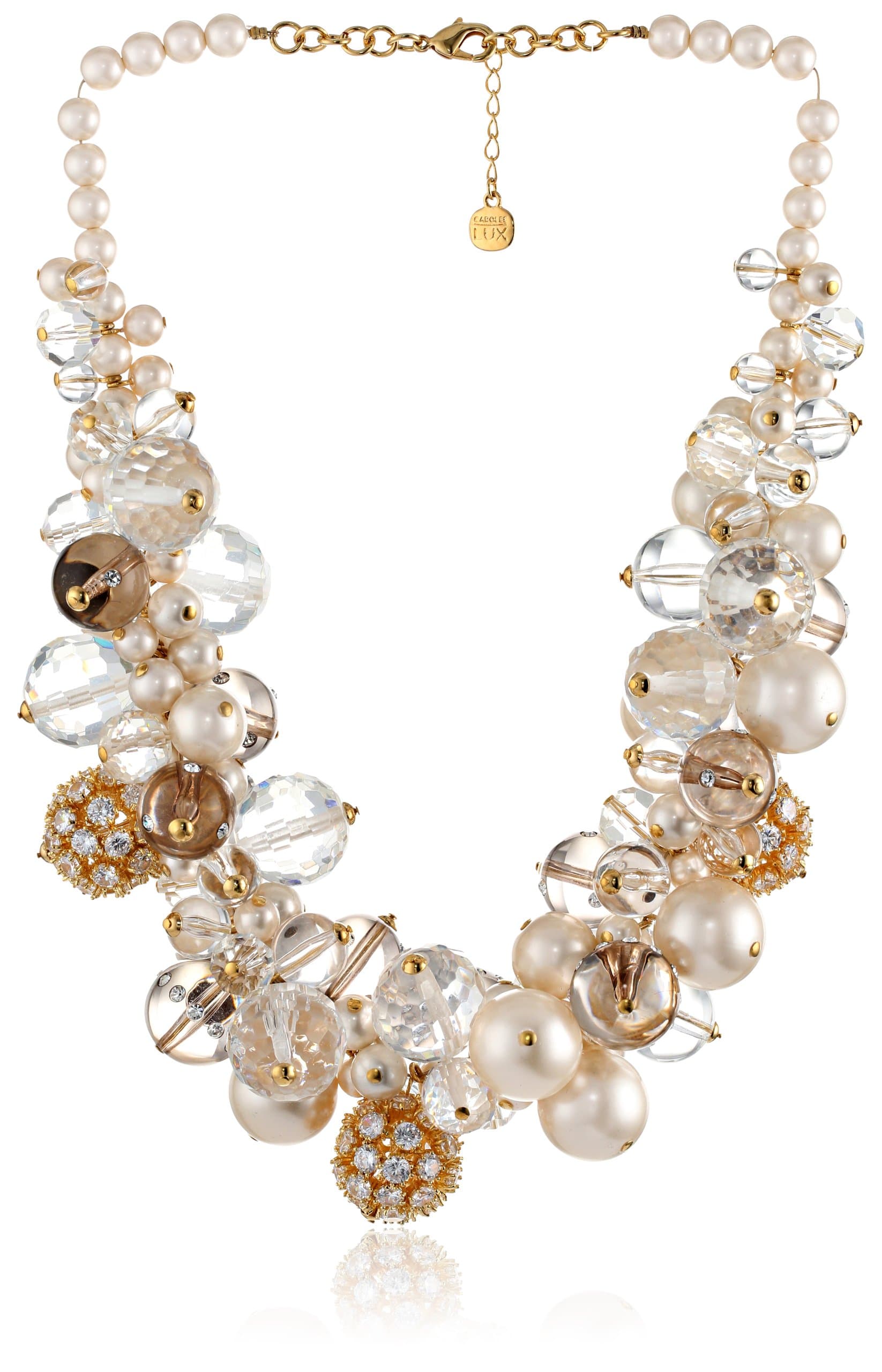 "Barcelona Baubles Cluster Drama Necklace, 20"