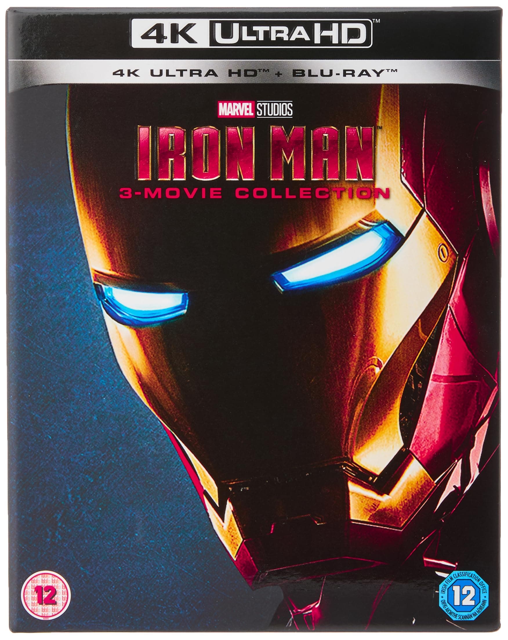 Disney Iron Man 4K UHD Trilogy Blu Ray + BLU RAY (All Regions UK Import)