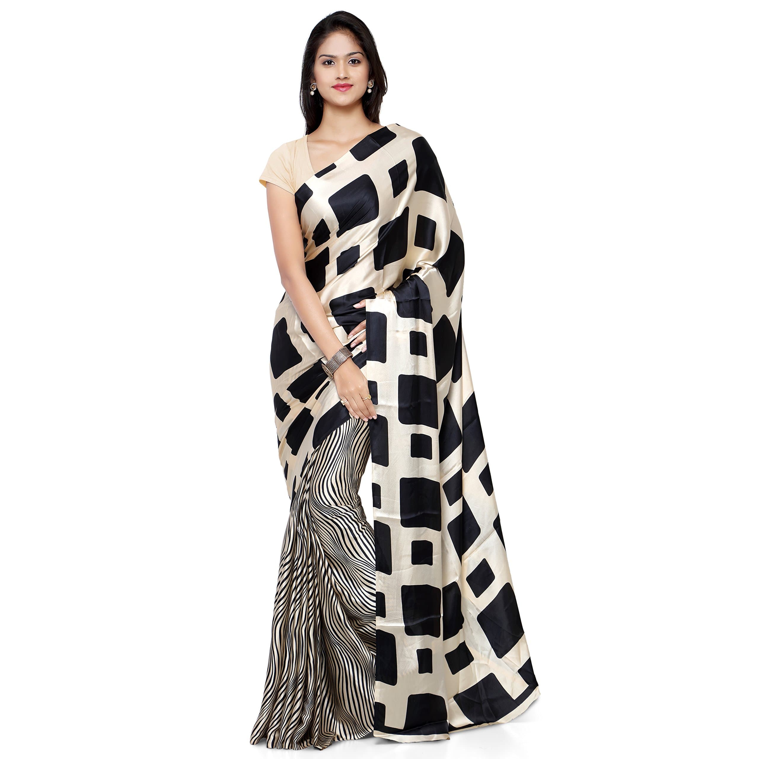 Crepe Saree (Jpq5664 Saree_Black)