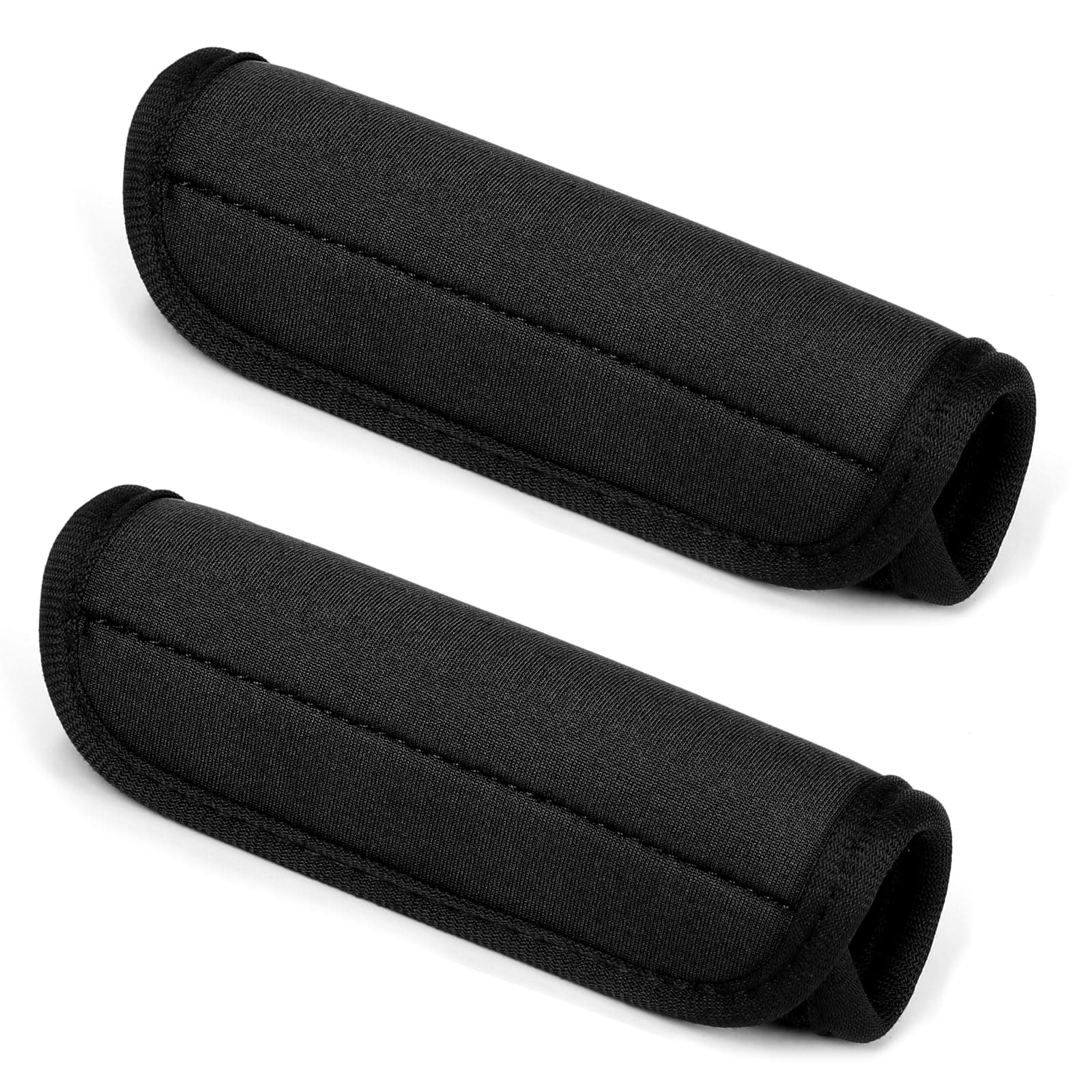 2 Pack Luggage Handle Wrap for Suitcase, Black Luggage Handle Wraps Comfortable Neoprene Suitcase Identifiers Tags Luggage Makers Covers Travel Accessories for Easy Identifying