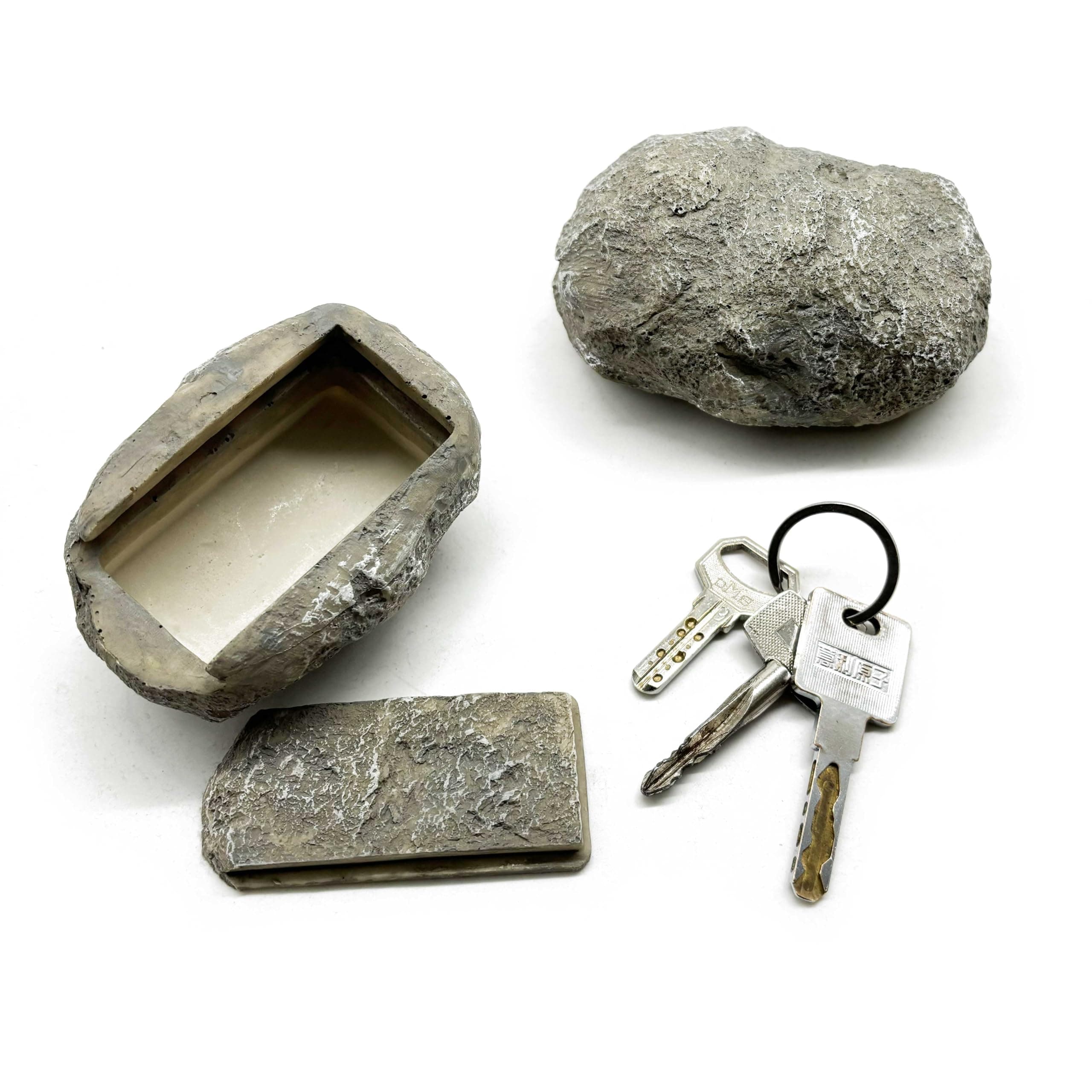 Hide a Key Fake Rock Safe Holder Realistic Stone Hidden Storage Place for Garden