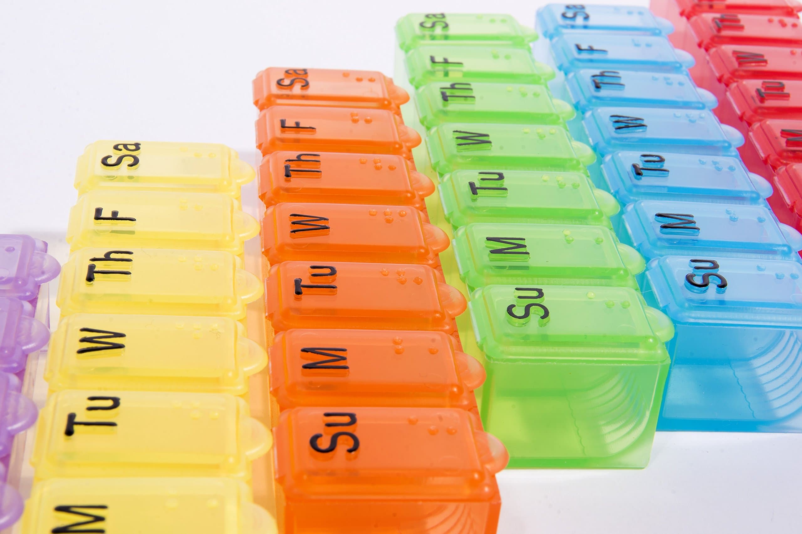 AP-255 Bulk Pack (72 pcs) X-Small 7 Day Pill Box