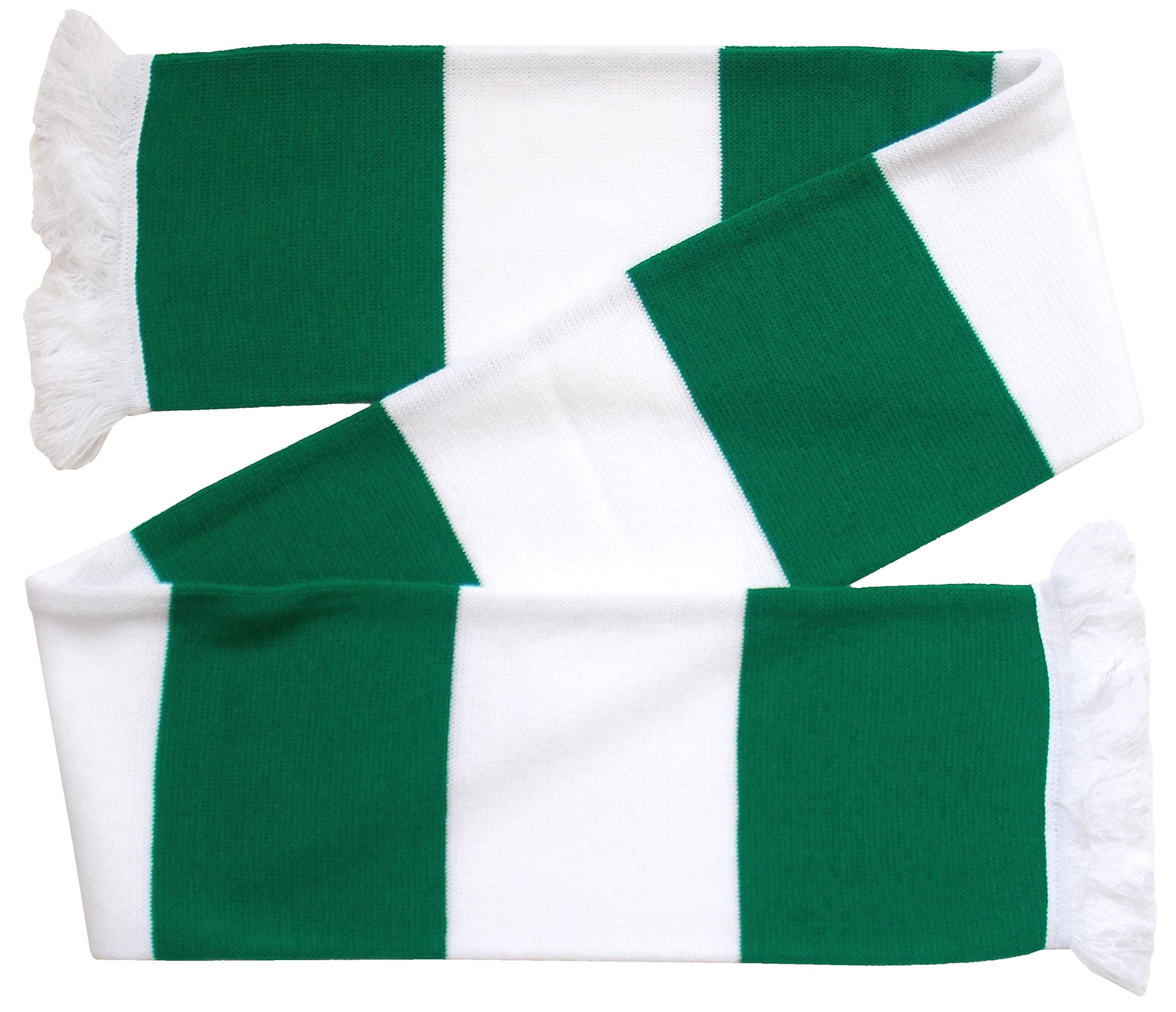 Celtic Supporters Green and White Retro Bar Scarf
