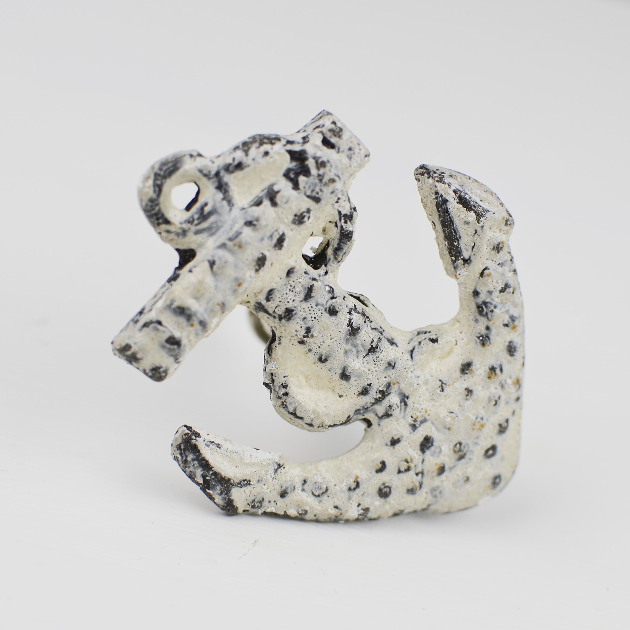Vintage Drawer Handles Animal Door Handle Drawer Pulls Quality Cute Interior Accessories Upcycle (White Anchor)