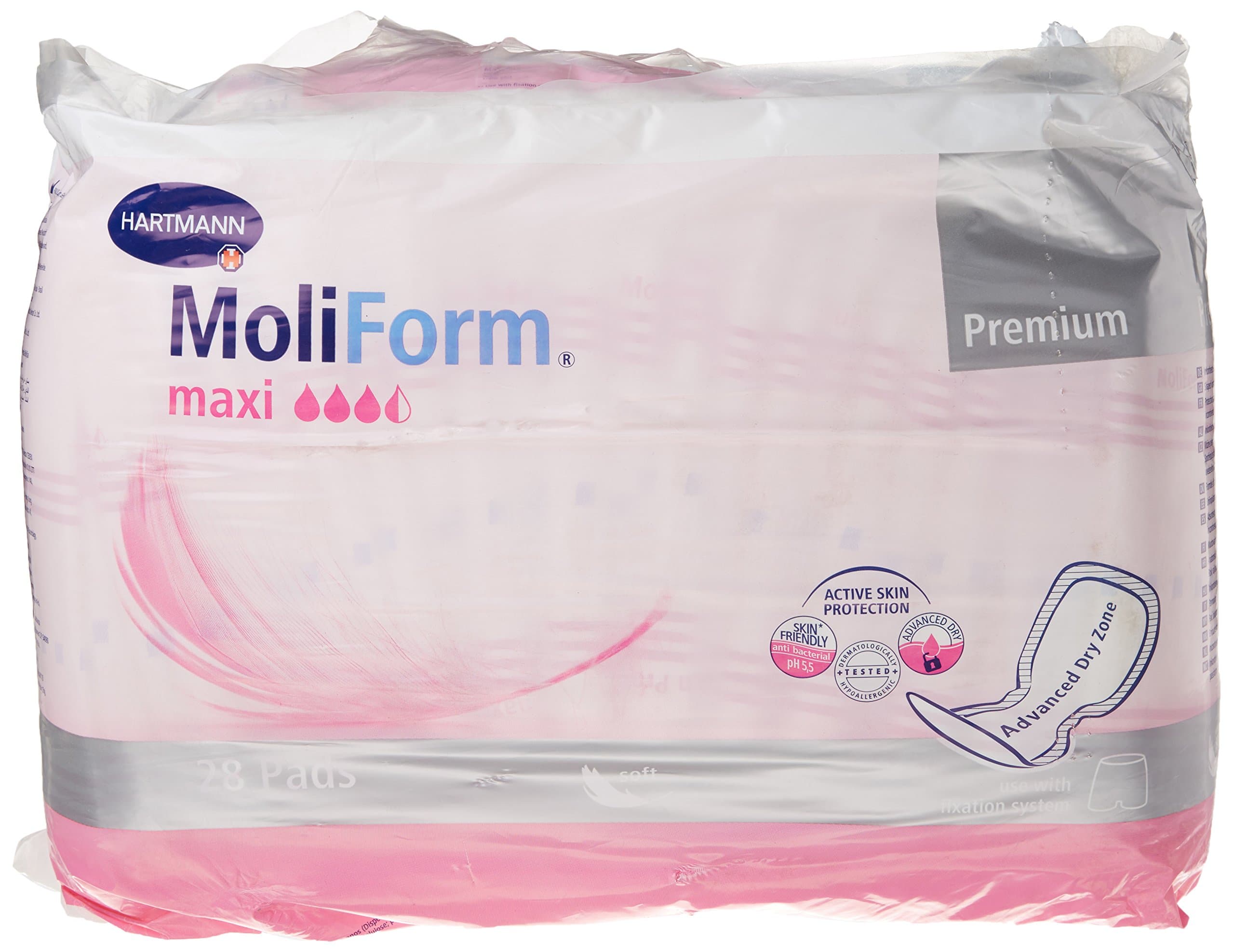 Hartmann168718 MoliForm Soft Maxi Incontinence Pad (Pack of 28)