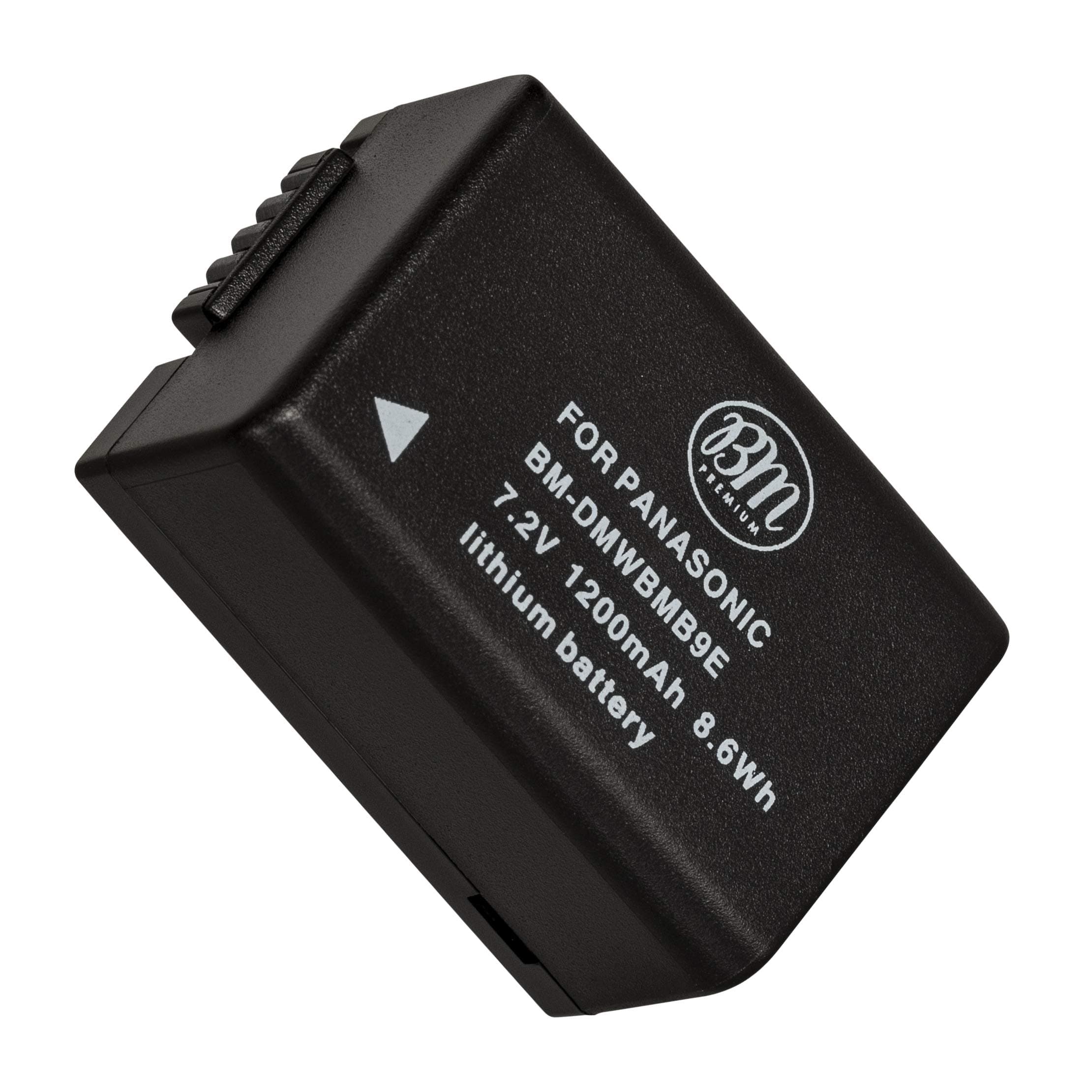 Big Mike's BM Premium DMW-BMB9 High Capacity Battery for Panasonic Lumix DC-FZ80, DC-FZ80D, DMC-FZ40K, DMC-FZ45K, DMC-FZ47K, DMC-FZ48K, DMC-FZ60, DMC-FZ70, DMC-FZ100, DMC-FZ150 Cameras