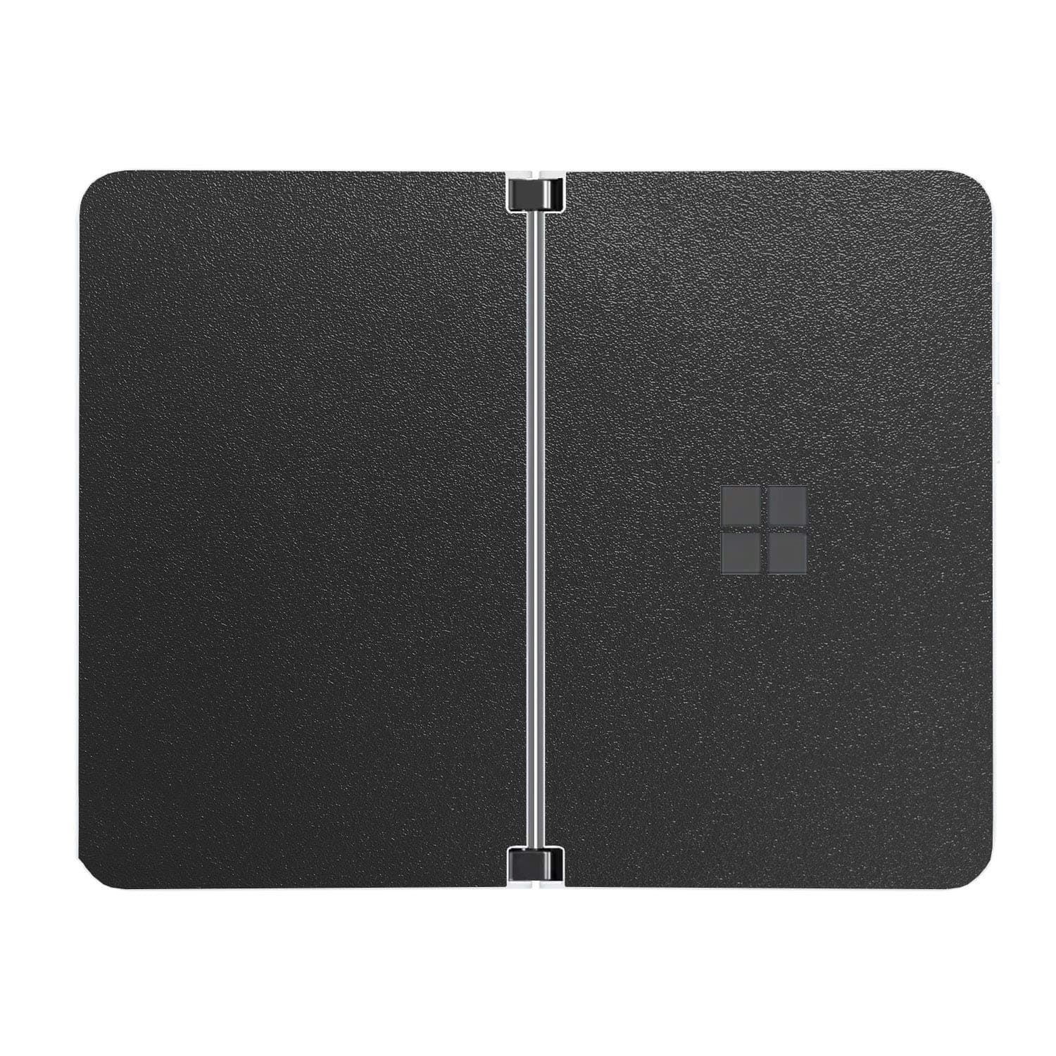 Sticker for Surface Duo Phone Edge-to-Edge Precision Vinyl Skin Wrap (Rugged Onyx Black)