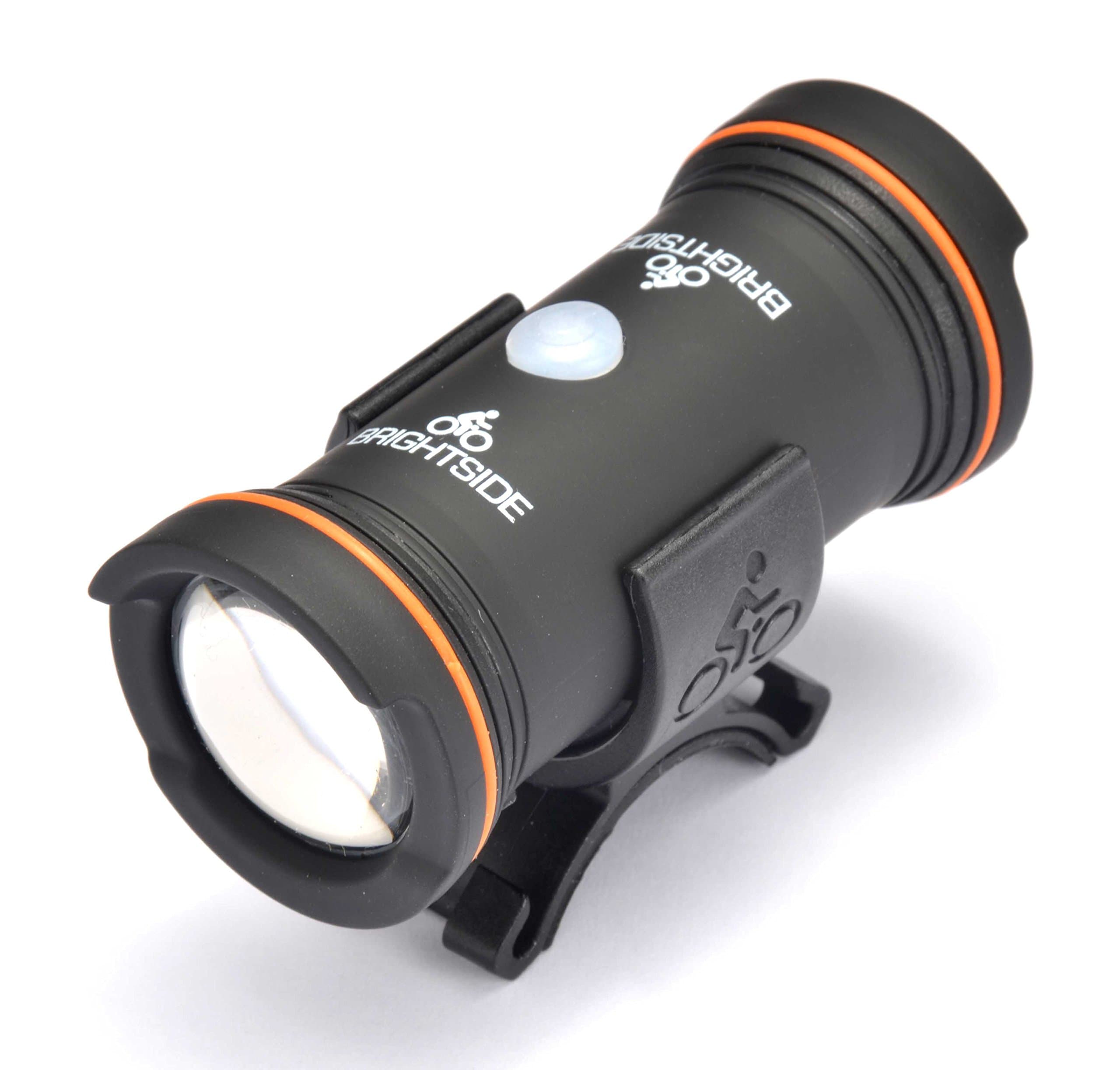 Brightside. Side Lights for Cyclists. Bright Be Seen Amber Side Lights. Stay seen and Intersections from The Sides.