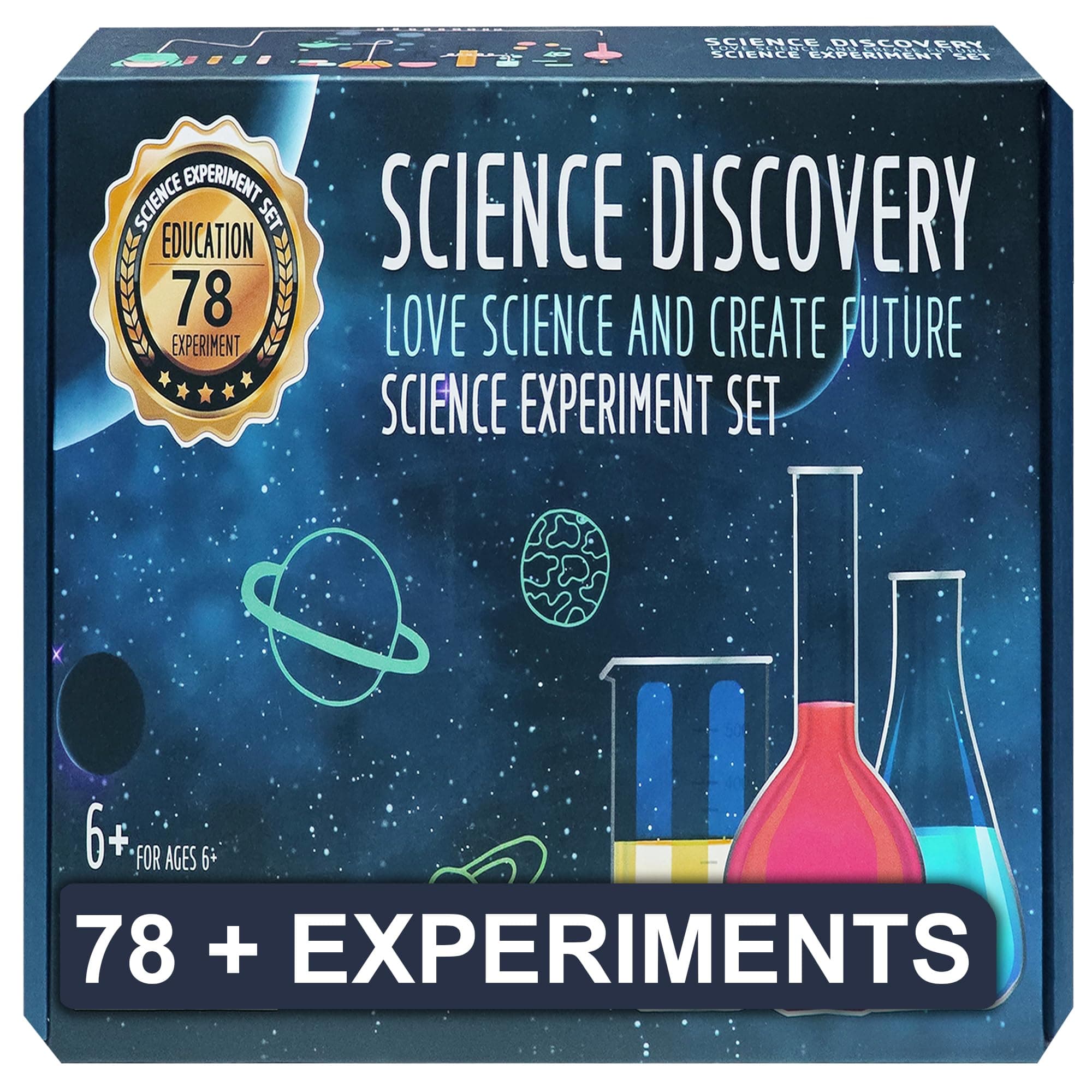 ODIX Ultimate STEM Science Kit for Kids – 78 Exciting DIY Experiments & Hands-On Learning Fun for Ages 6+ | Inspiring Young Minds with Educational Toys and Science Adventures