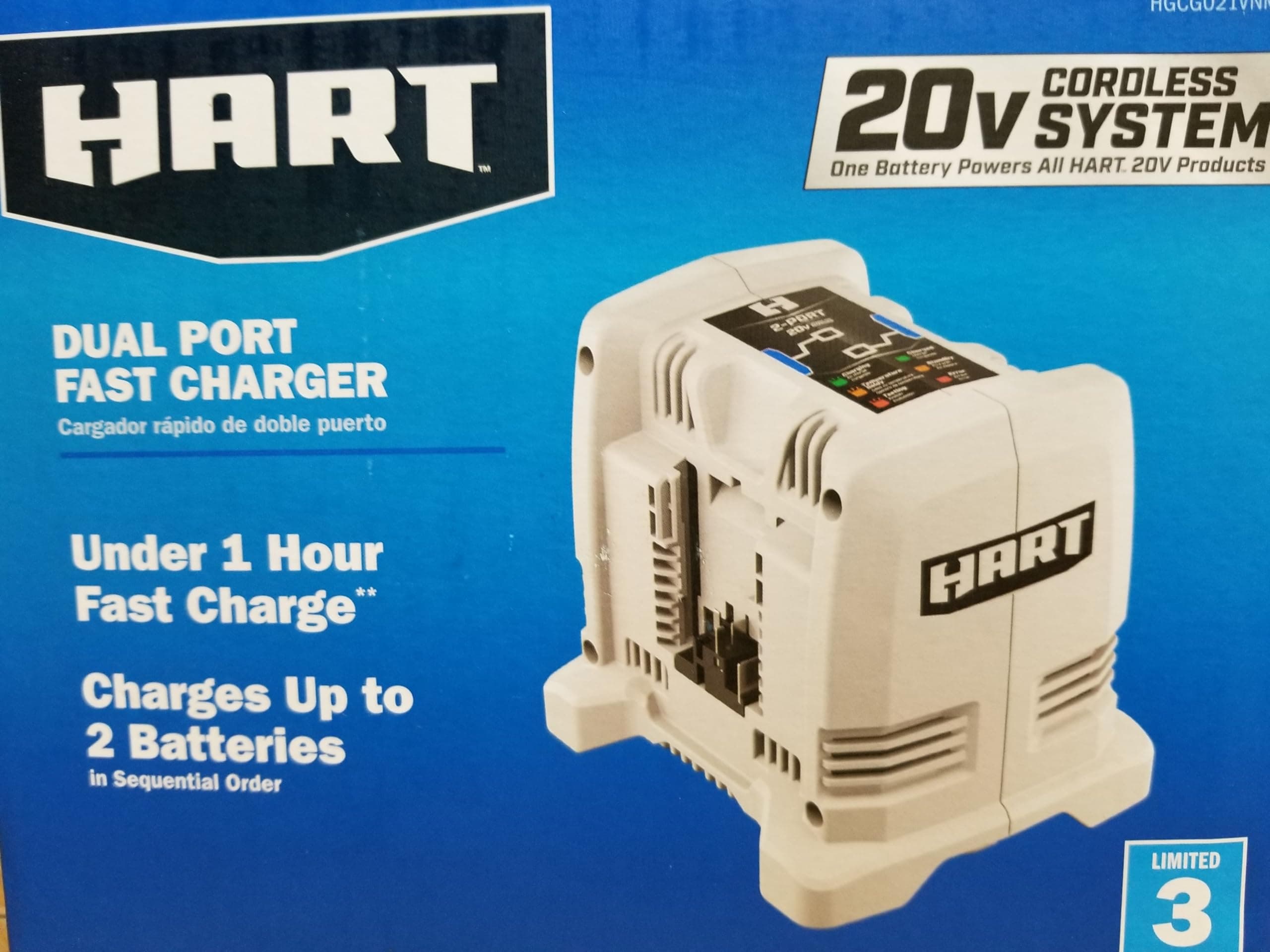 Hart 20 Volt Dual Battery Charger