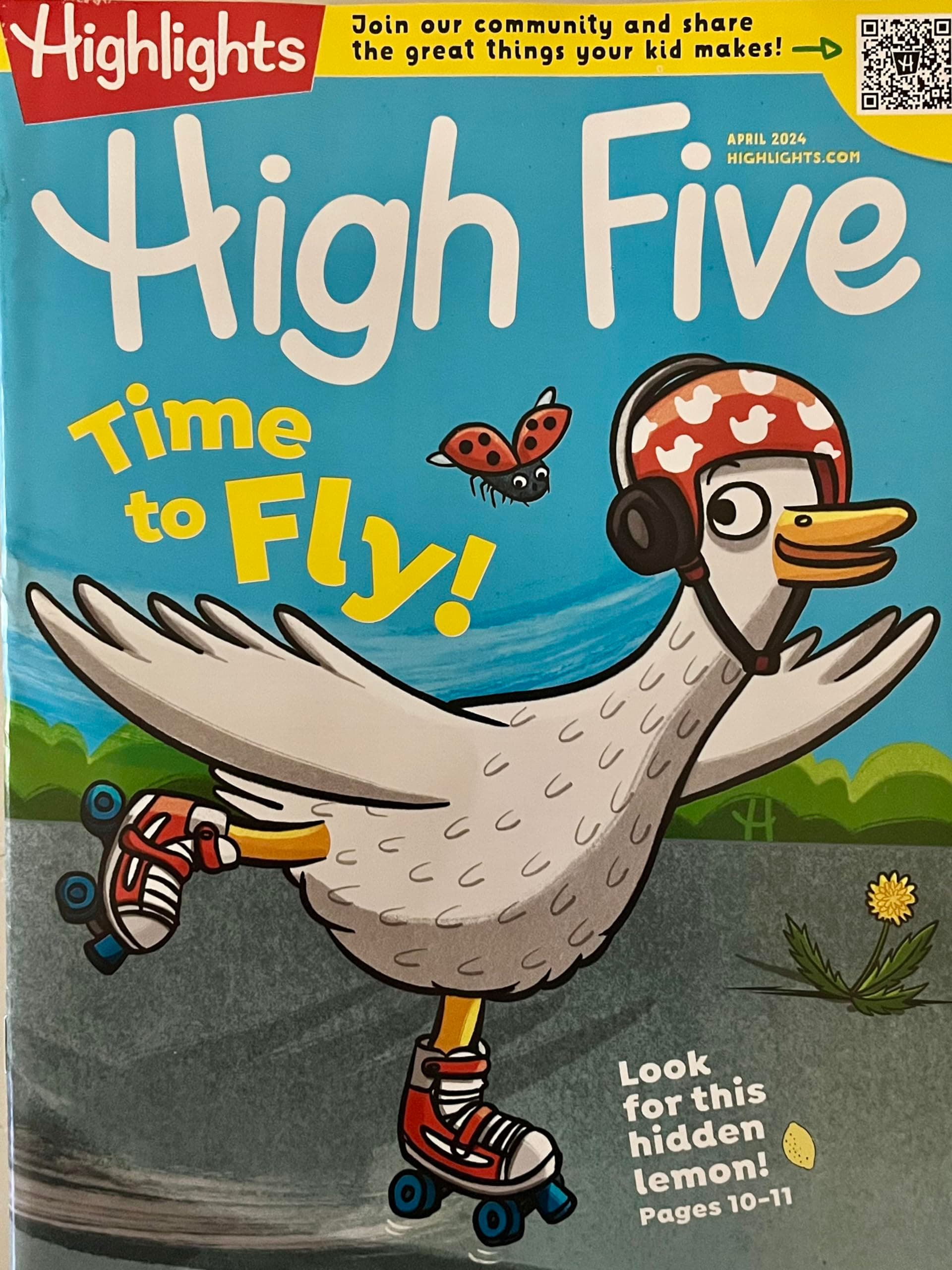 Highlights High Five Magazine (April 2024 Issue) Time to Fly!