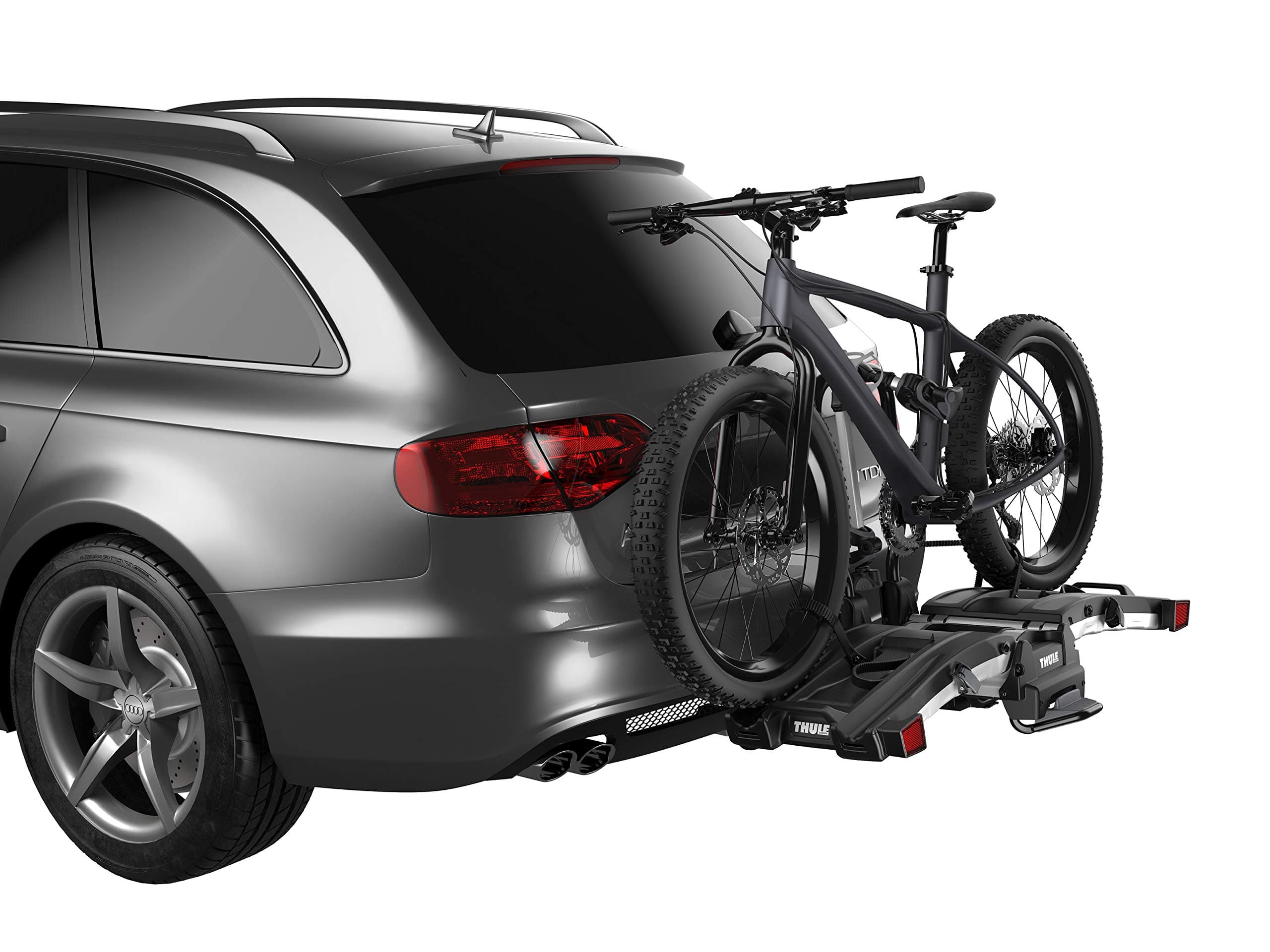 EasyFold XT 2 Hitch Bike Rack - E-Bike Compatible - Fits 2" and 1,1/4" receivers - Tool-Free Installation - 130lb Load Capacity