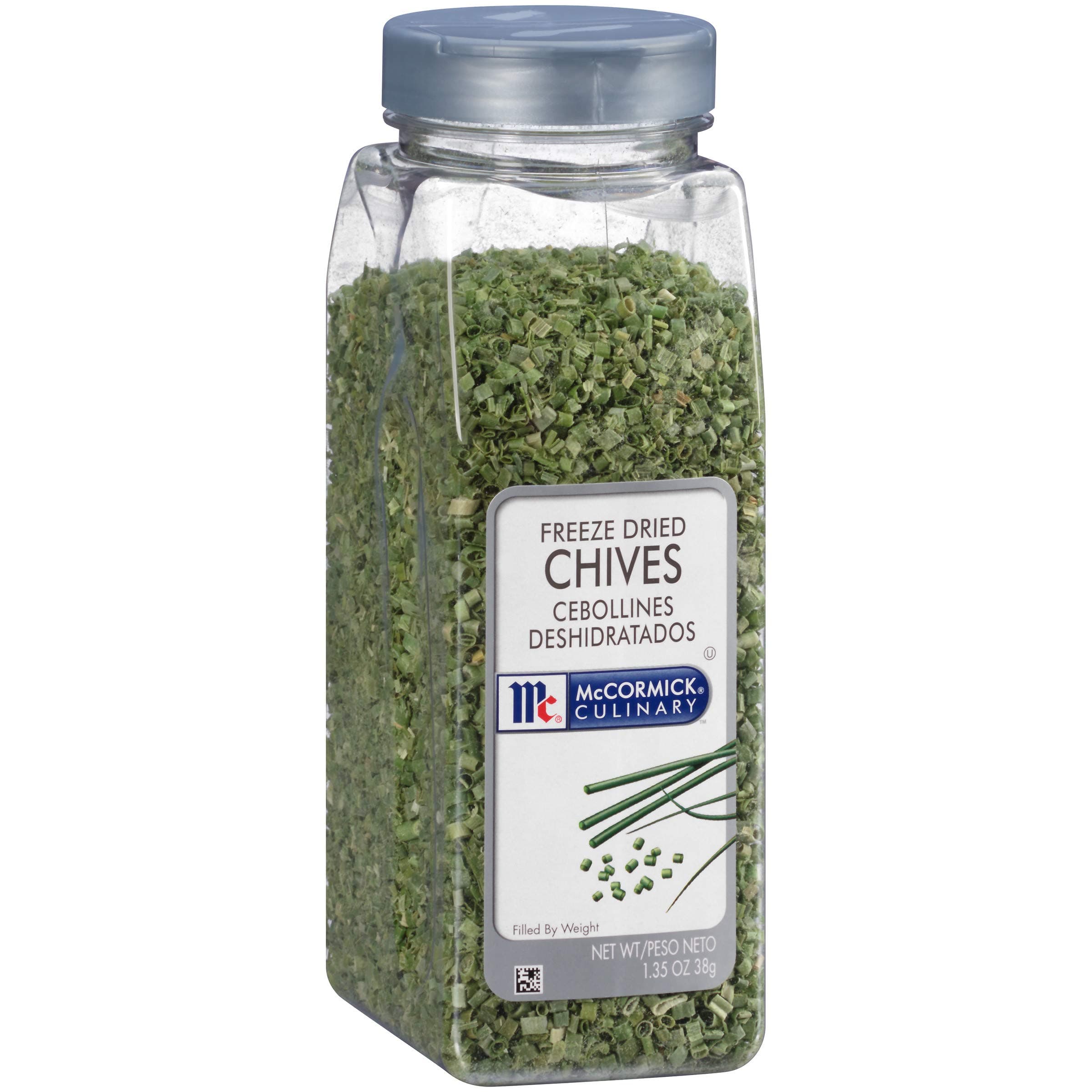McCormick Culinary Freeze Dried Chives, 1.35 oz - One 1.35 Ounce Container of Dried Chives, Use on Eggs, Potatoes, Fish, Soups, Salads and More