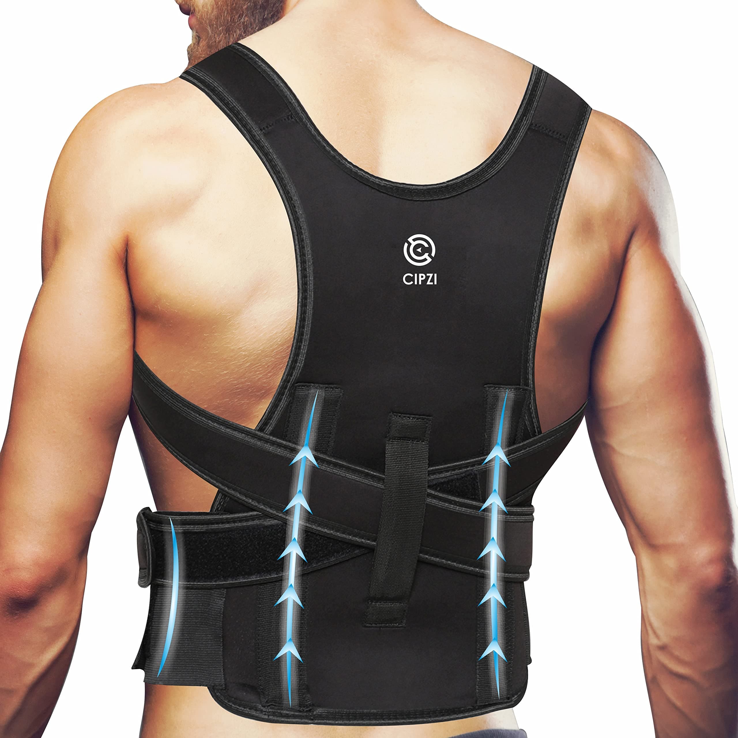 Free Size Posture Corrector For Men And Women Back Support Belt For Back Pain Relief Back Straight And Shoulder Support Belt (Universal Size)