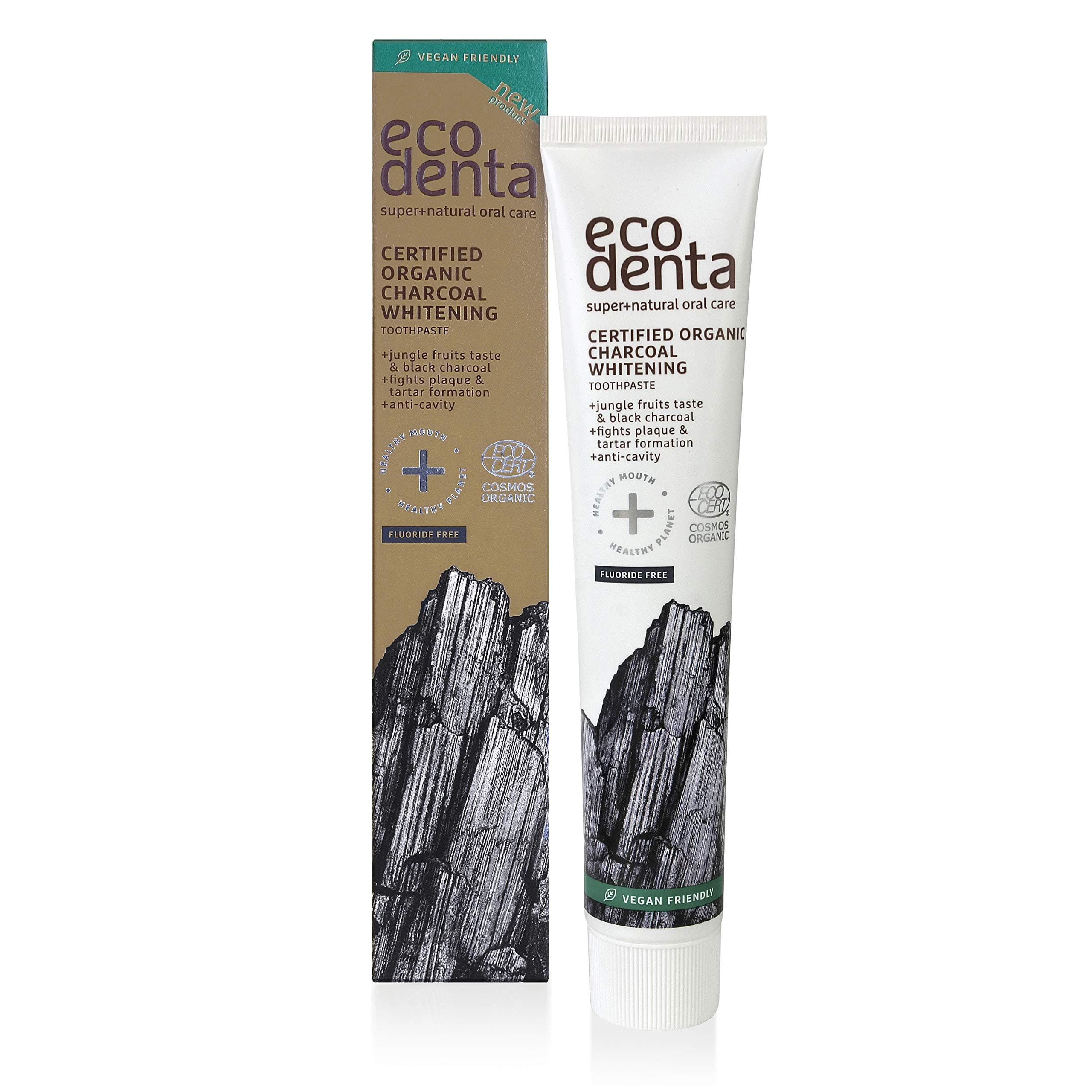 ECODENTA Certified Organic Charcoal WHITENING Toothpaste