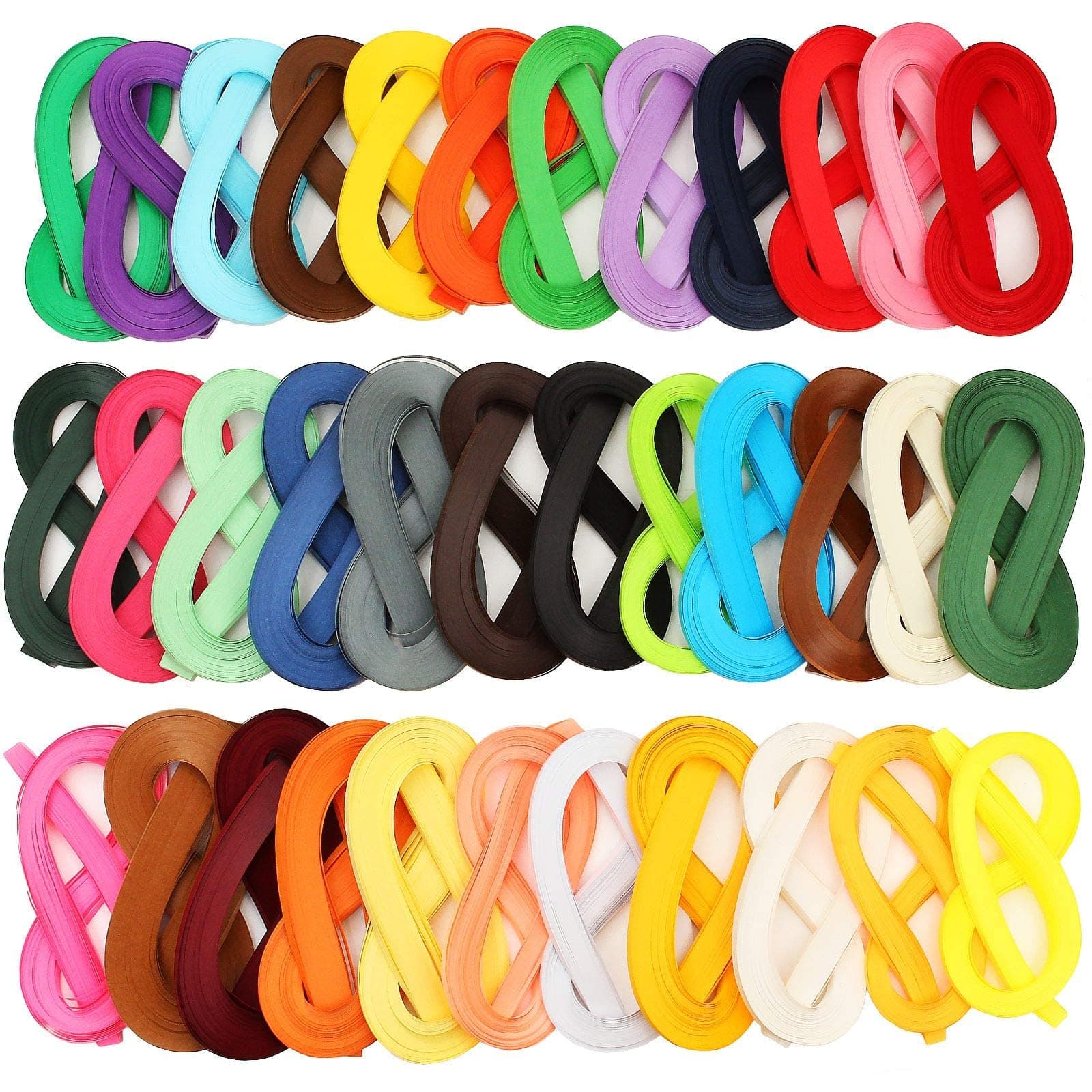 35 Colors 4200 Strips Paper Quilling Strips Set Width 5mm Length 54cm Quilling Art Strips for DIY Craft