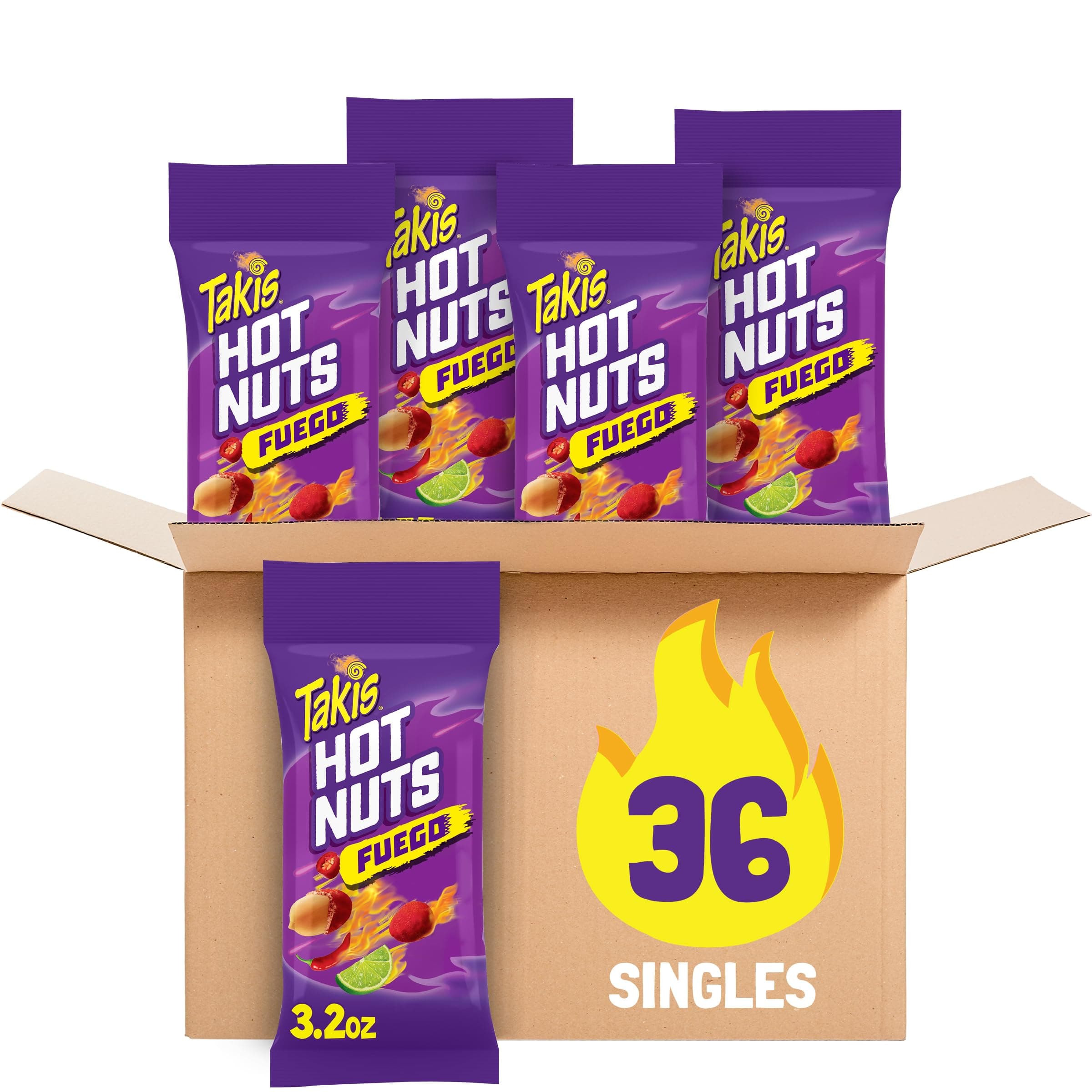 Takis Fuego Hot Nuts 3 ct, 12 pc / 3.2 oz