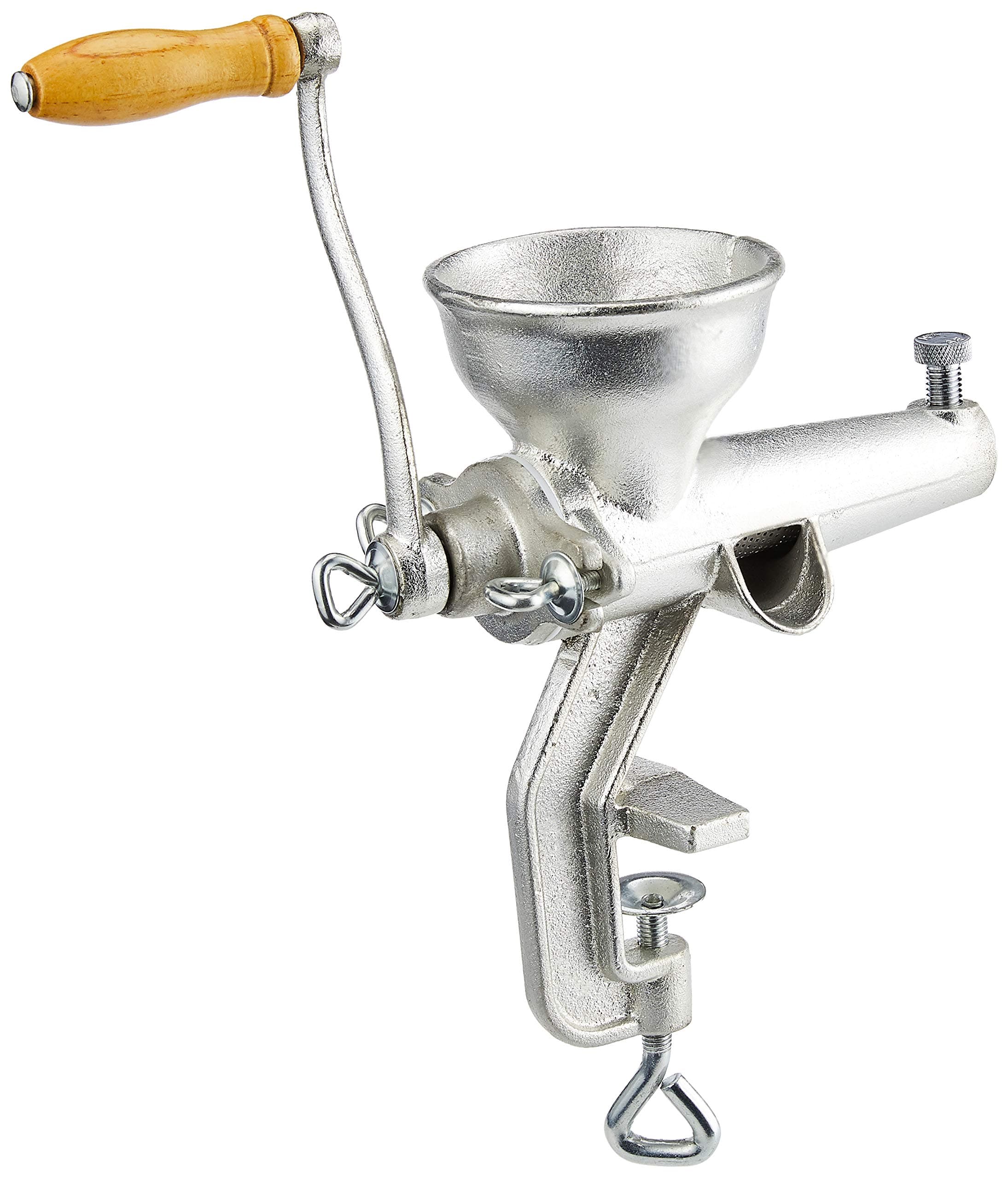 Weston Manual Wheatgrass Juicer (36-3701-W), Cast Iron, Egronomic Handle and Table Clamp,Silver
