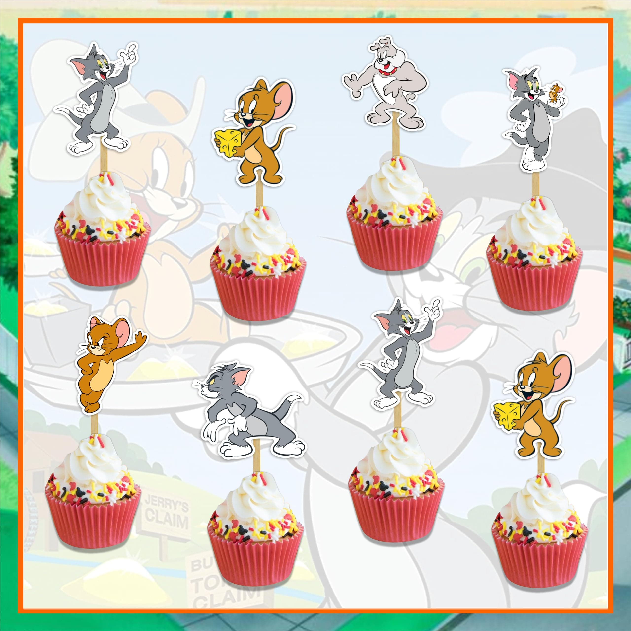 Seyal® Tom & Jery Cupcake Topper