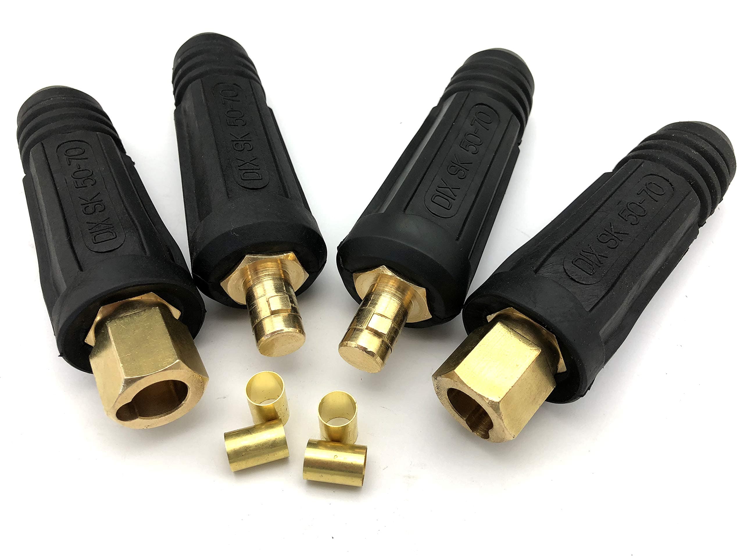 KINGQ Welding Cable Quick Connector Pair DINSE-Style 300Amp-400Amp (#1-2/0) 50-70 SQ-MM 2-set