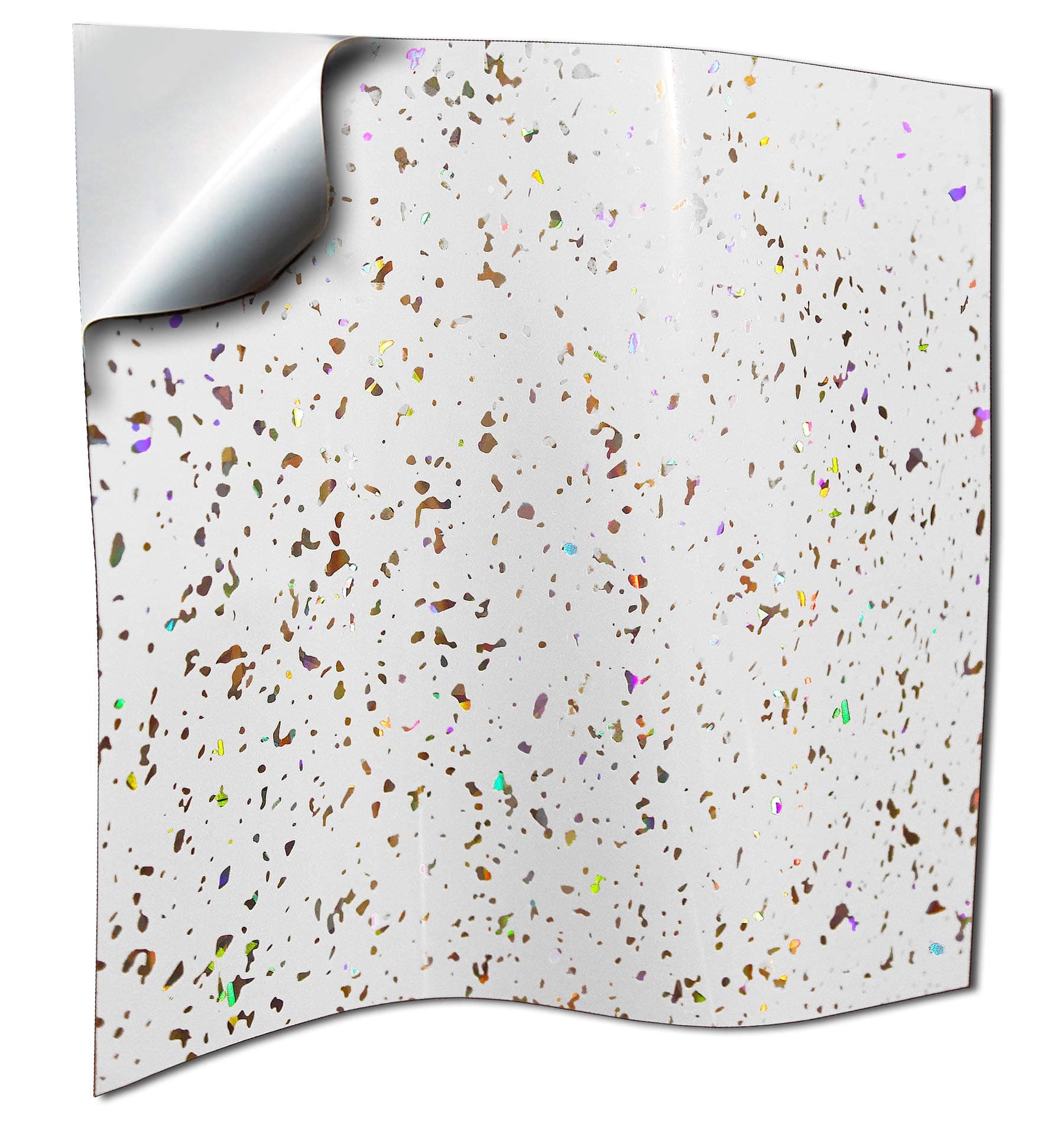 Tile Style Decals 40 White Glitter Stickers for 6x6 inch 15x15 cm Sparkle Diamond White Glitter Transfers Glitter (White Glitter, 6x6” - 40 Individual Stickers)