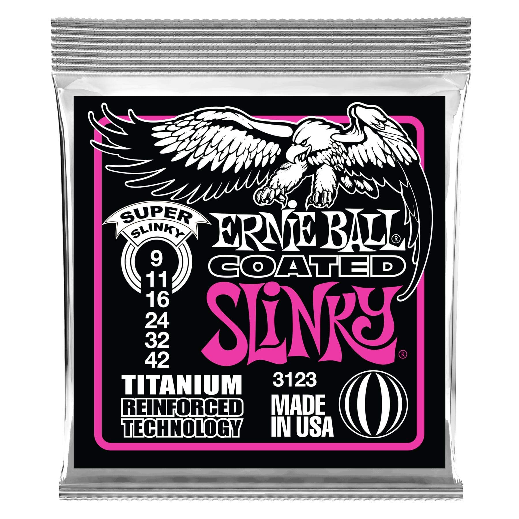 EBL*3123 (Ernie Ball Coated Titanium Super Silky (9-42))