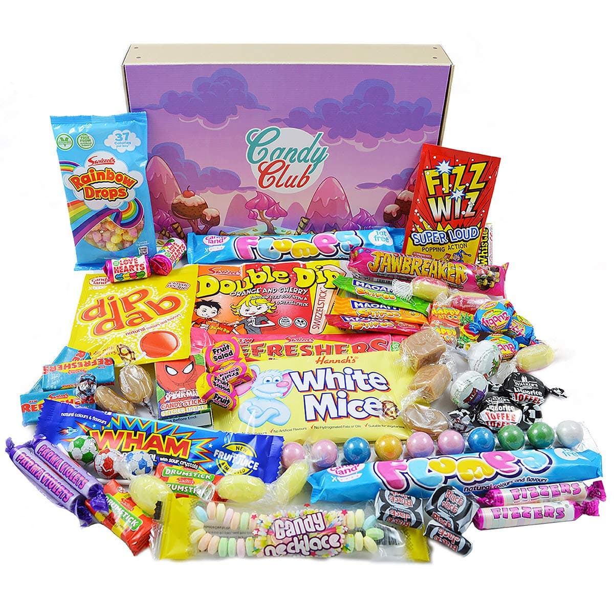 Retro Sweets Gift Box. Candy Club Sweets Hamper, Filled to The Brim with The Best Ever Retro Sweets.