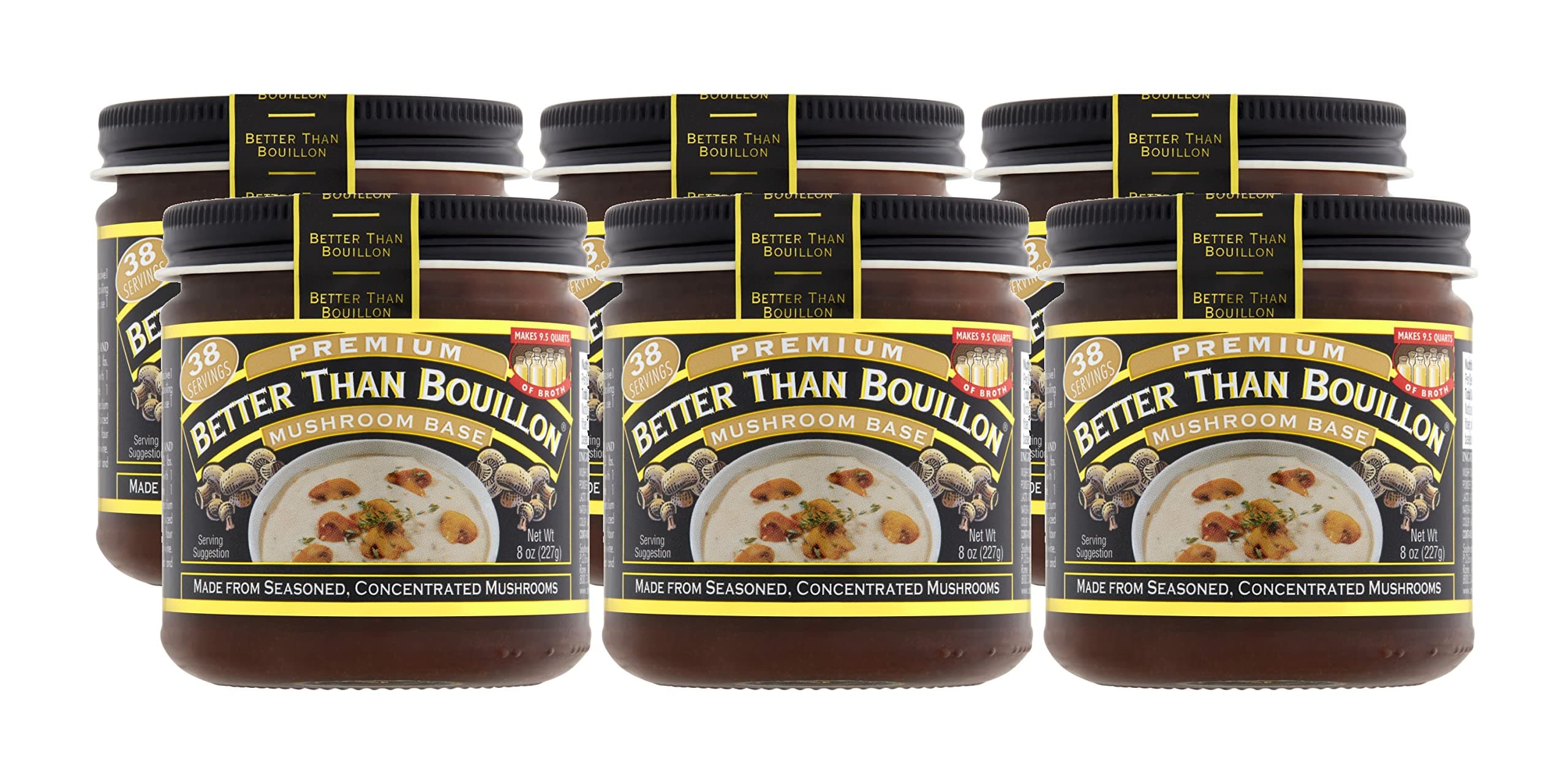 Better Than Mushroom Base Bouillon, 8 Ounce -- 6 for Homes