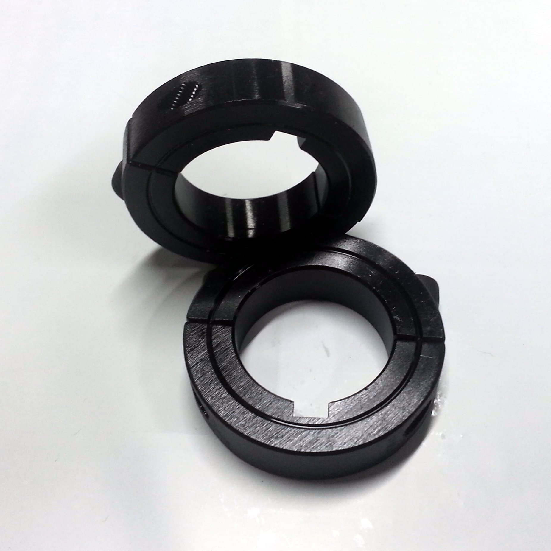 HDM Rear Axle Shaft set lock Collar 1 1/4" bore Go Kart bar stool cart racing (Black)