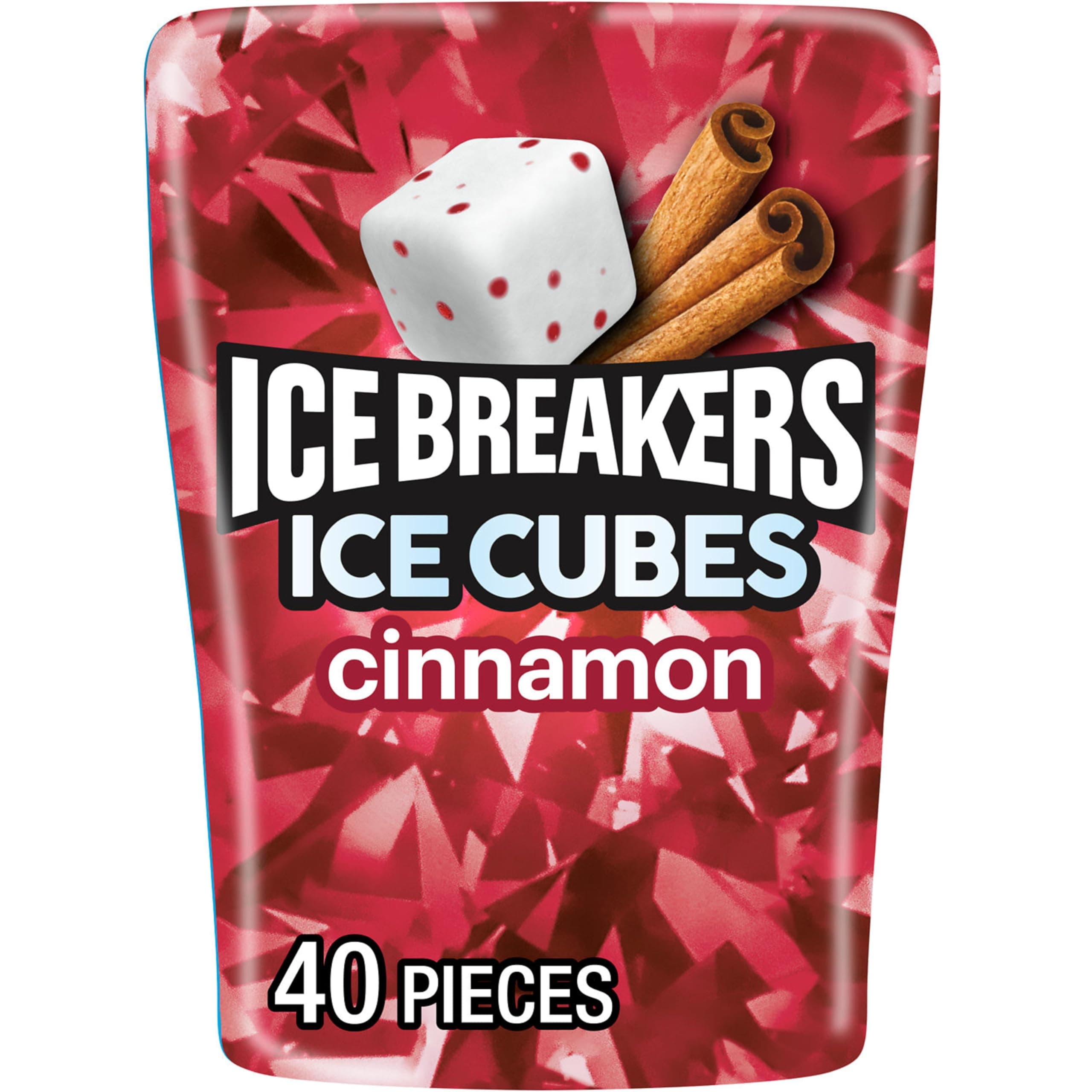 Ice Cubes Sugar Free Gum, Cinnamon, 40 Piece