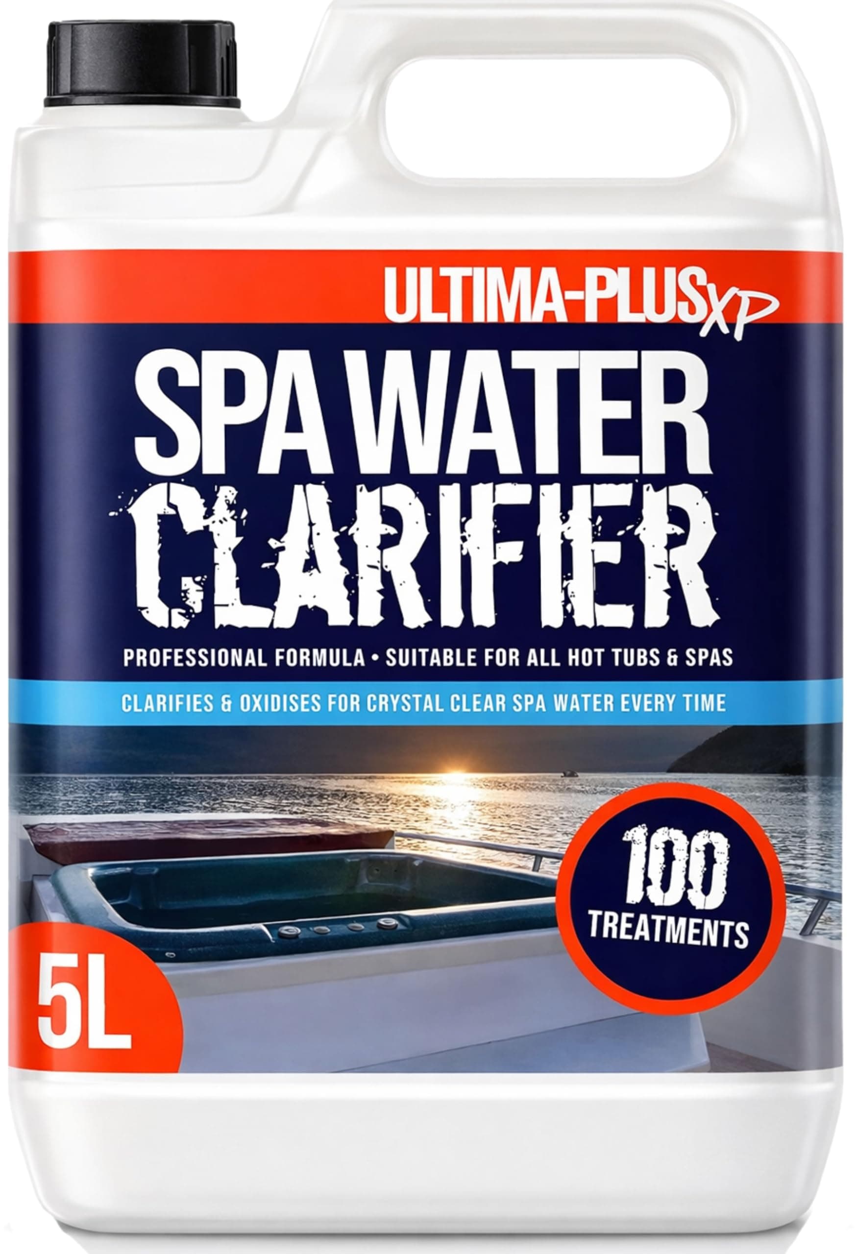 Spa Water Clarifier - Transforms Hot Tub Water From Cloudy and Dirty to Crystal Clear - Suitable for all Hot Tubs, Spas and Pools (5 Litres)